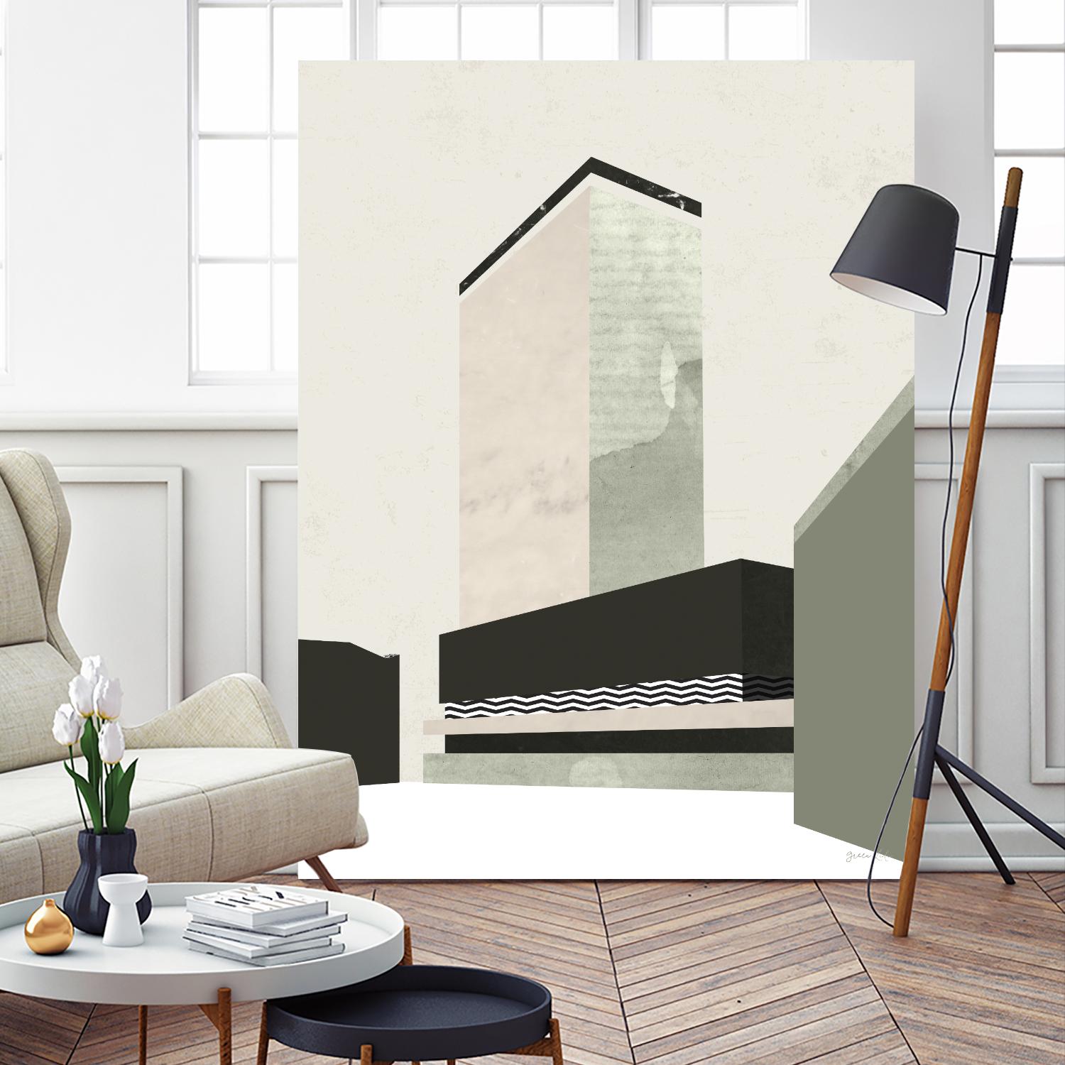 Outside In V by Green Lili on GIANT ART - abstract