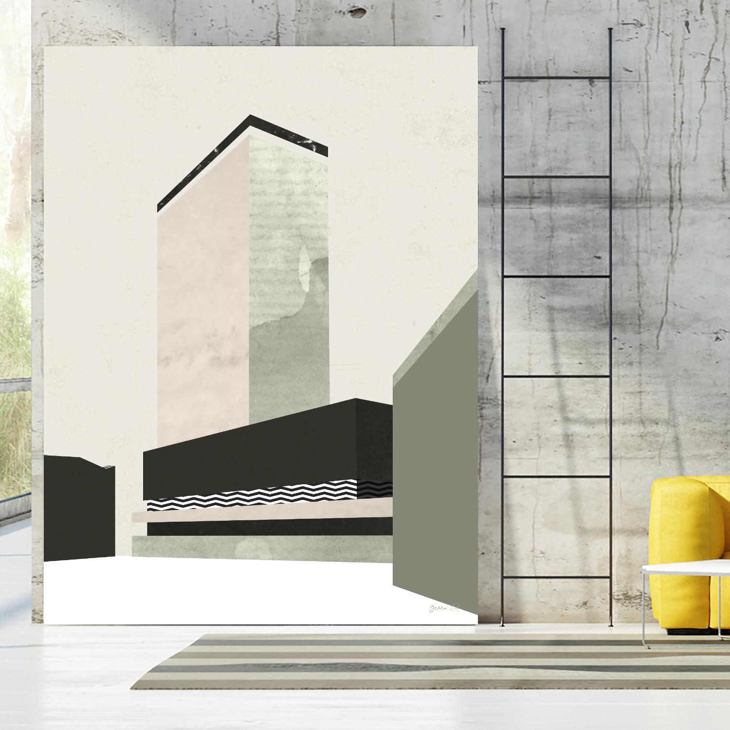 Outside In V by Green Lili on GIANT ART - abstract