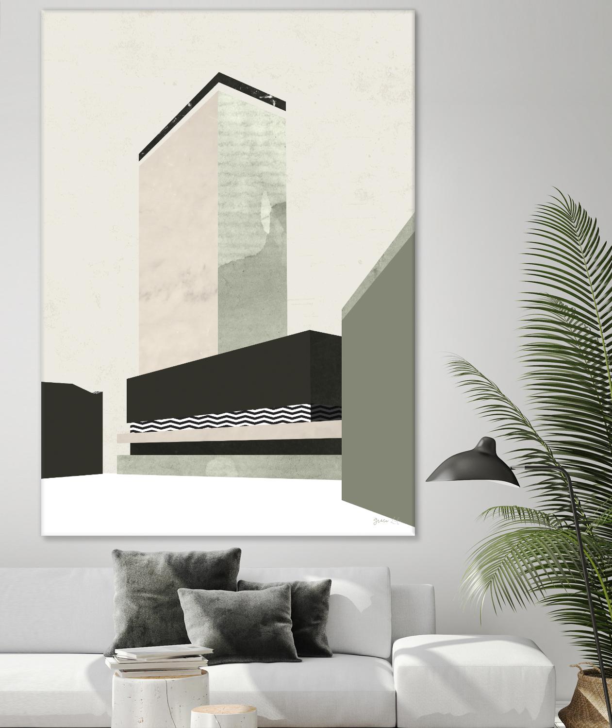 Outside In V by Green Lili on GIANT ART - abstract