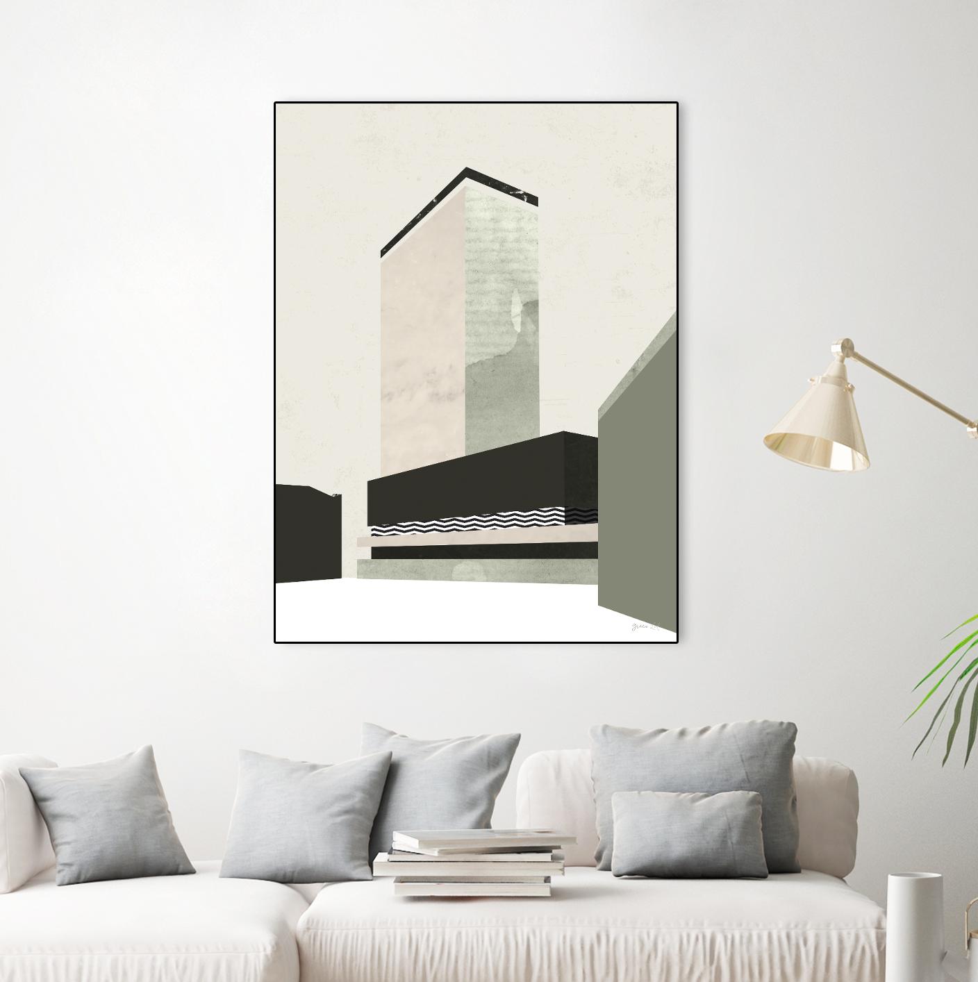 Outside In V by Green Lili on GIANT ART - abstract