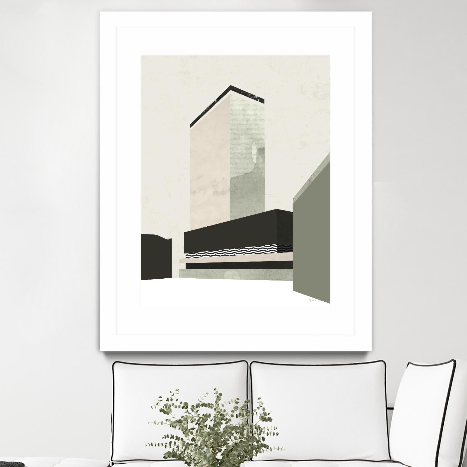 Outside In V by Green Lili on GIANT ART - abstract