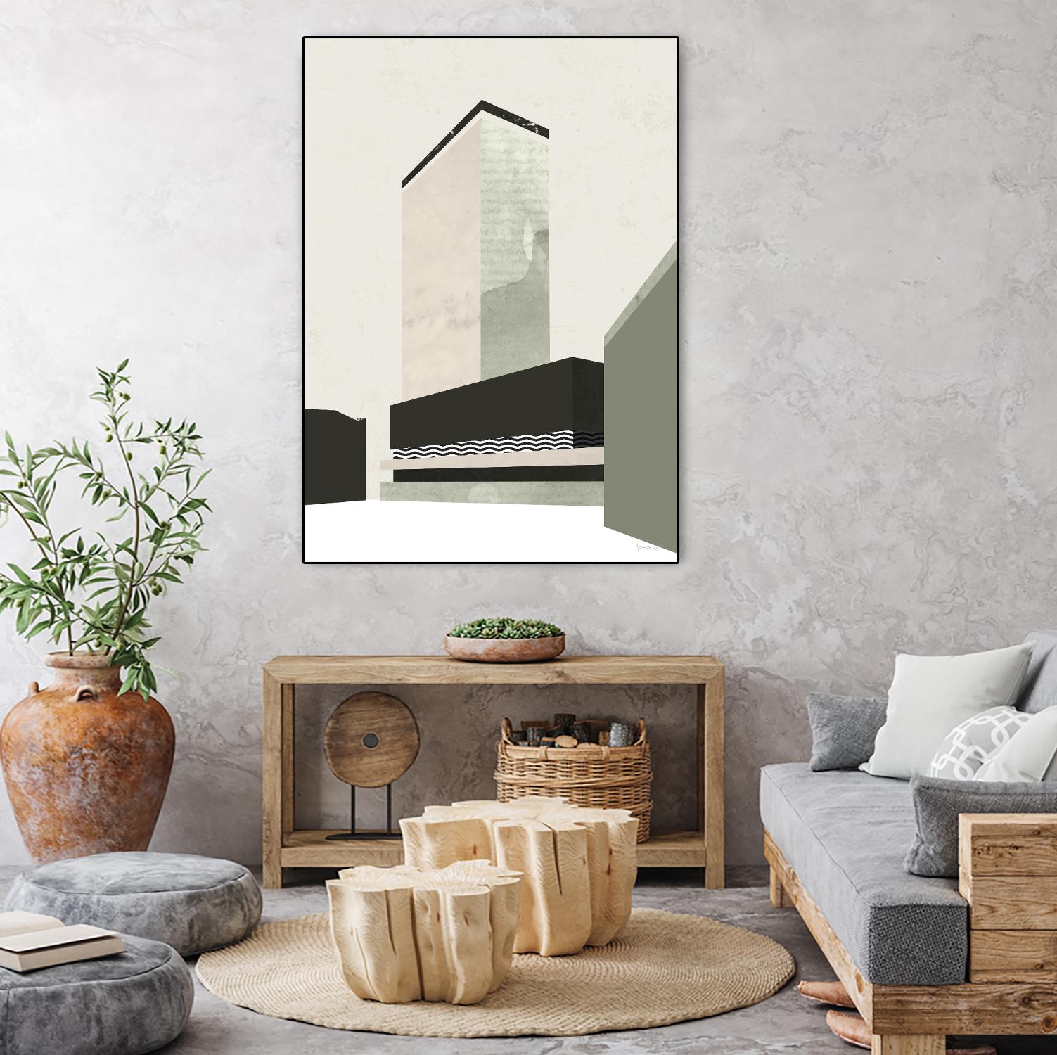 Outside In V by Green Lili on GIANT ART - abstract