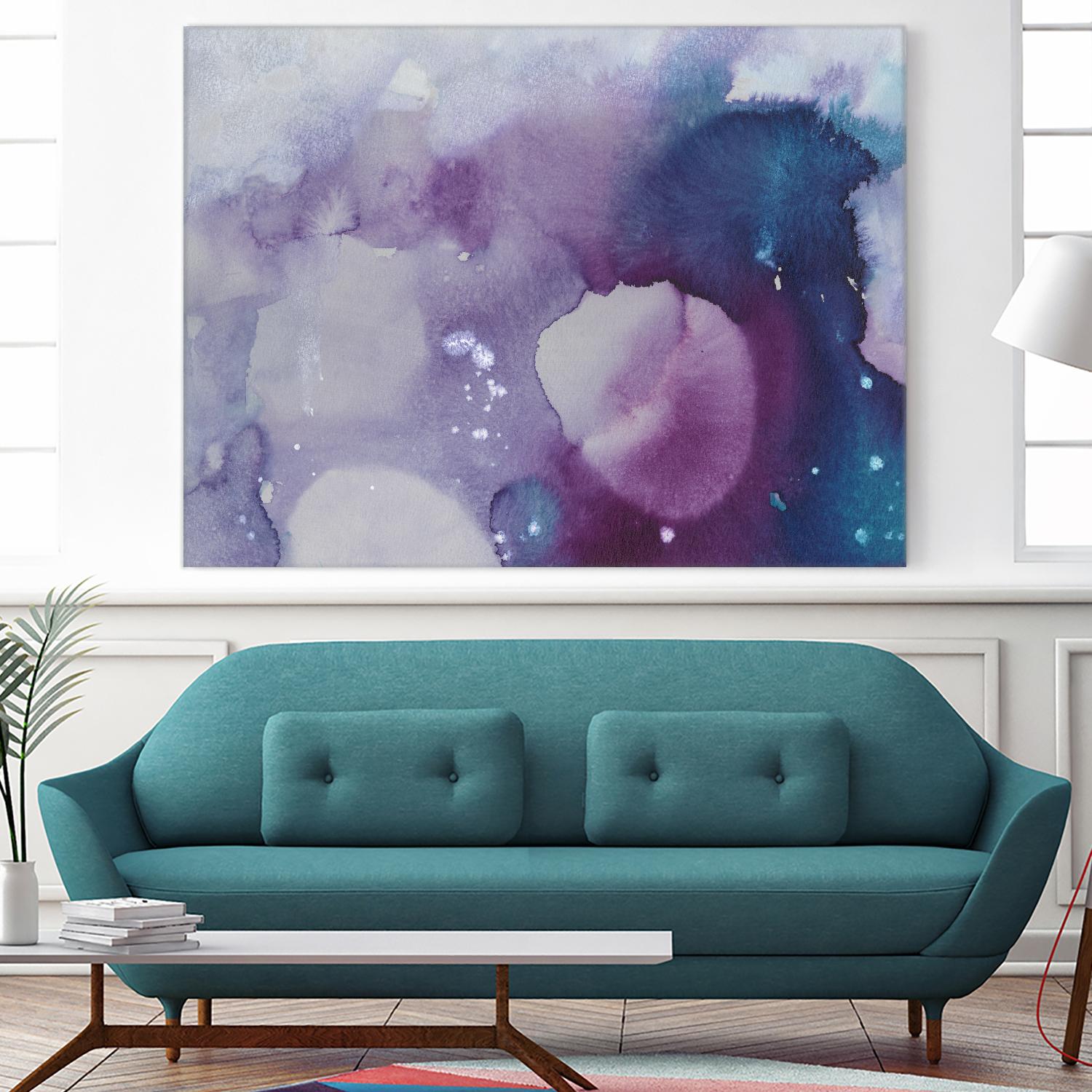 Ice Crystals III by Joyce Combs on GIANT ART - pink abstract