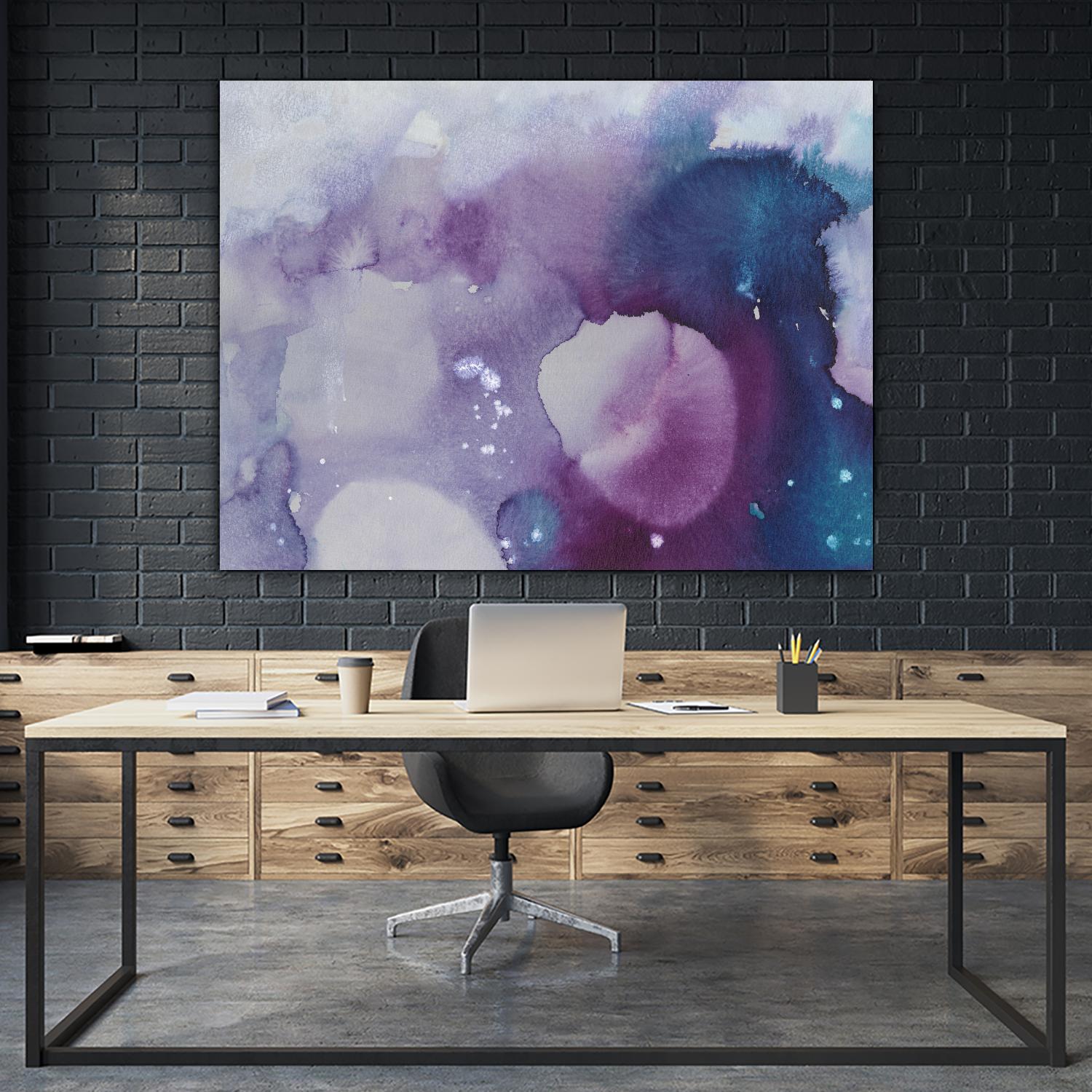 Ice Crystals III by Joyce Combs on GIANT ART - pink abstract