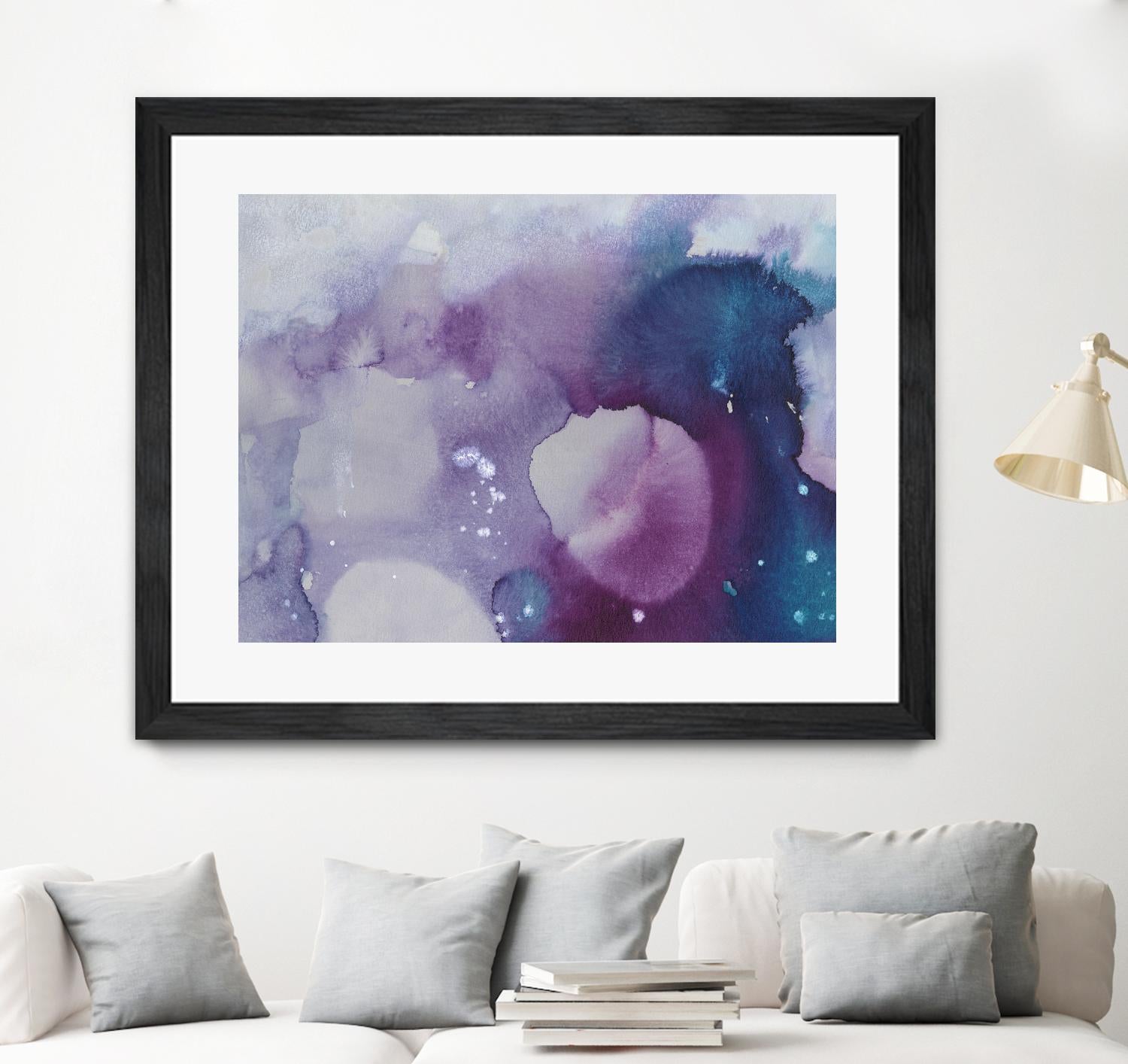 Ice Crystals III by Joyce Combs on GIANT ART - pink abstract