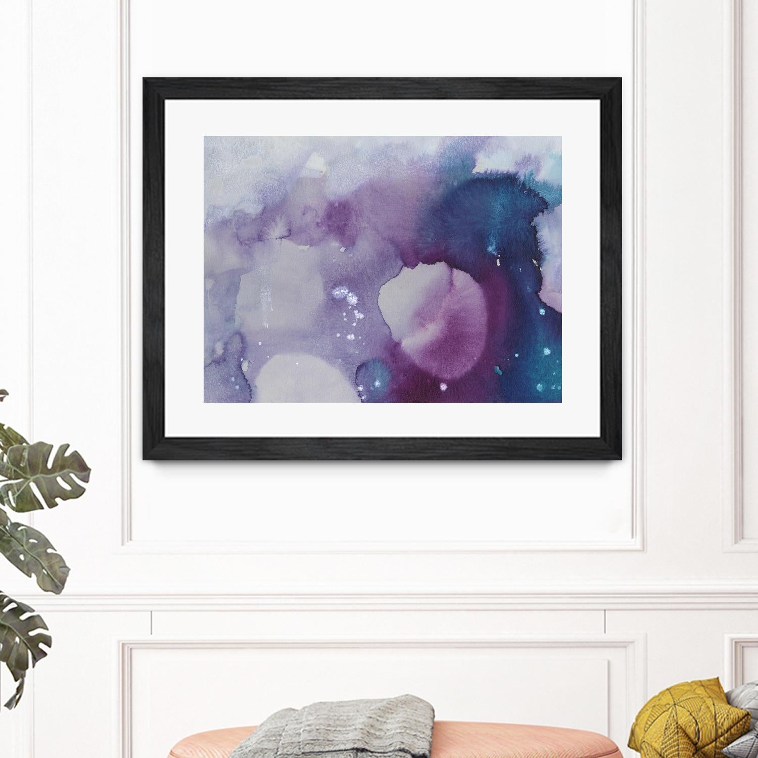 Ice Crystals III by Joyce Combs on GIANT ART - pink abstract