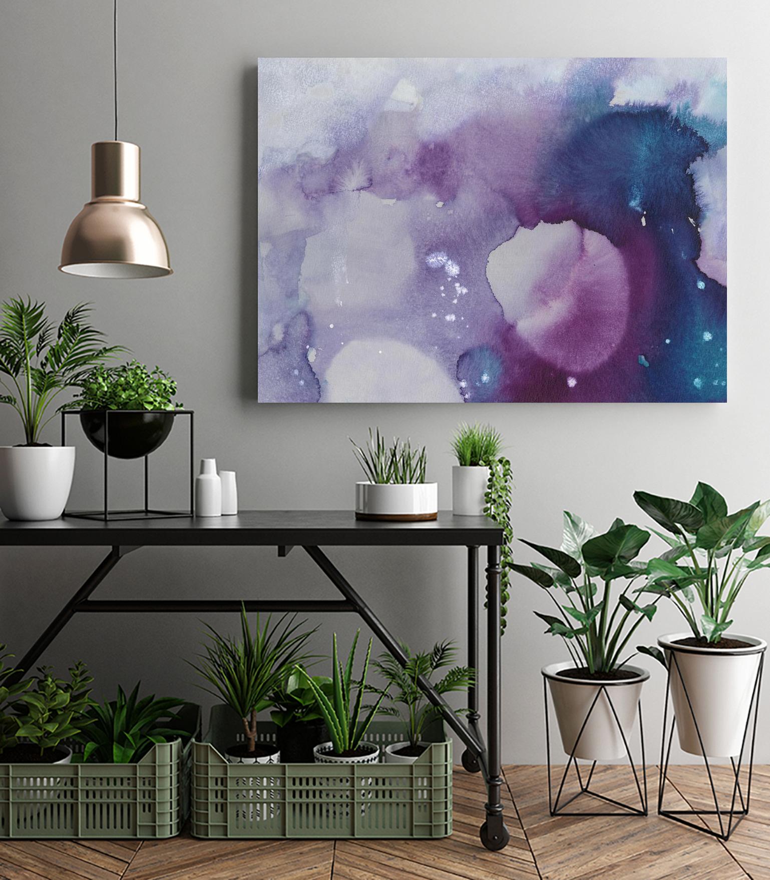 Ice Crystals III by Joyce Combs on GIANT ART - pink abstract