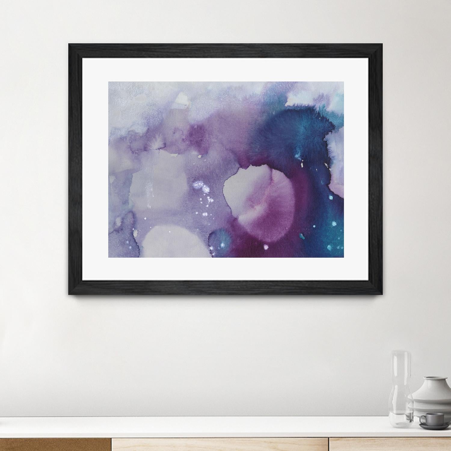 Ice Crystals III by Joyce Combs on GIANT ART - pink abstract