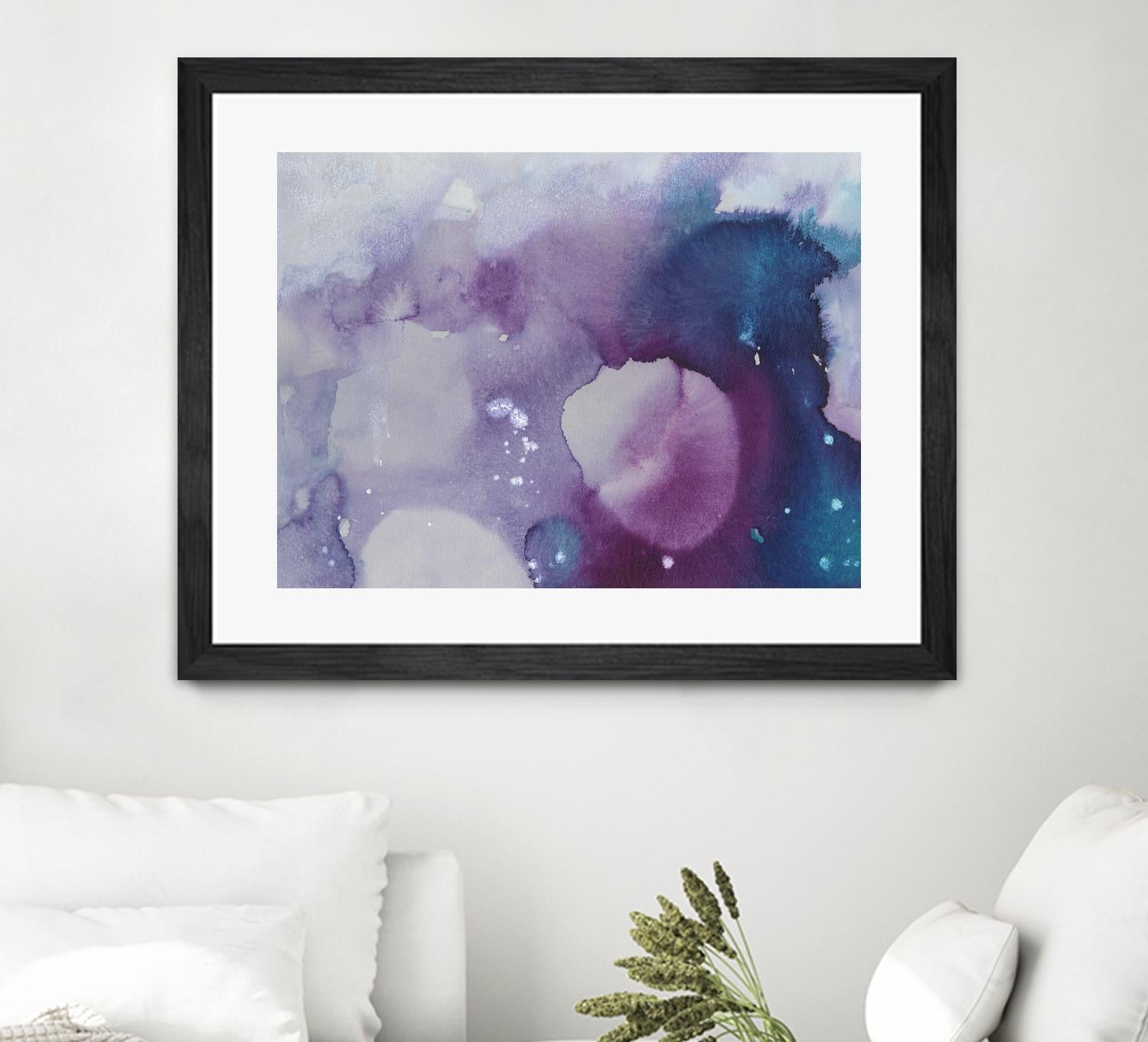 Ice Crystals III by Joyce Combs on GIANT ART - pink abstract