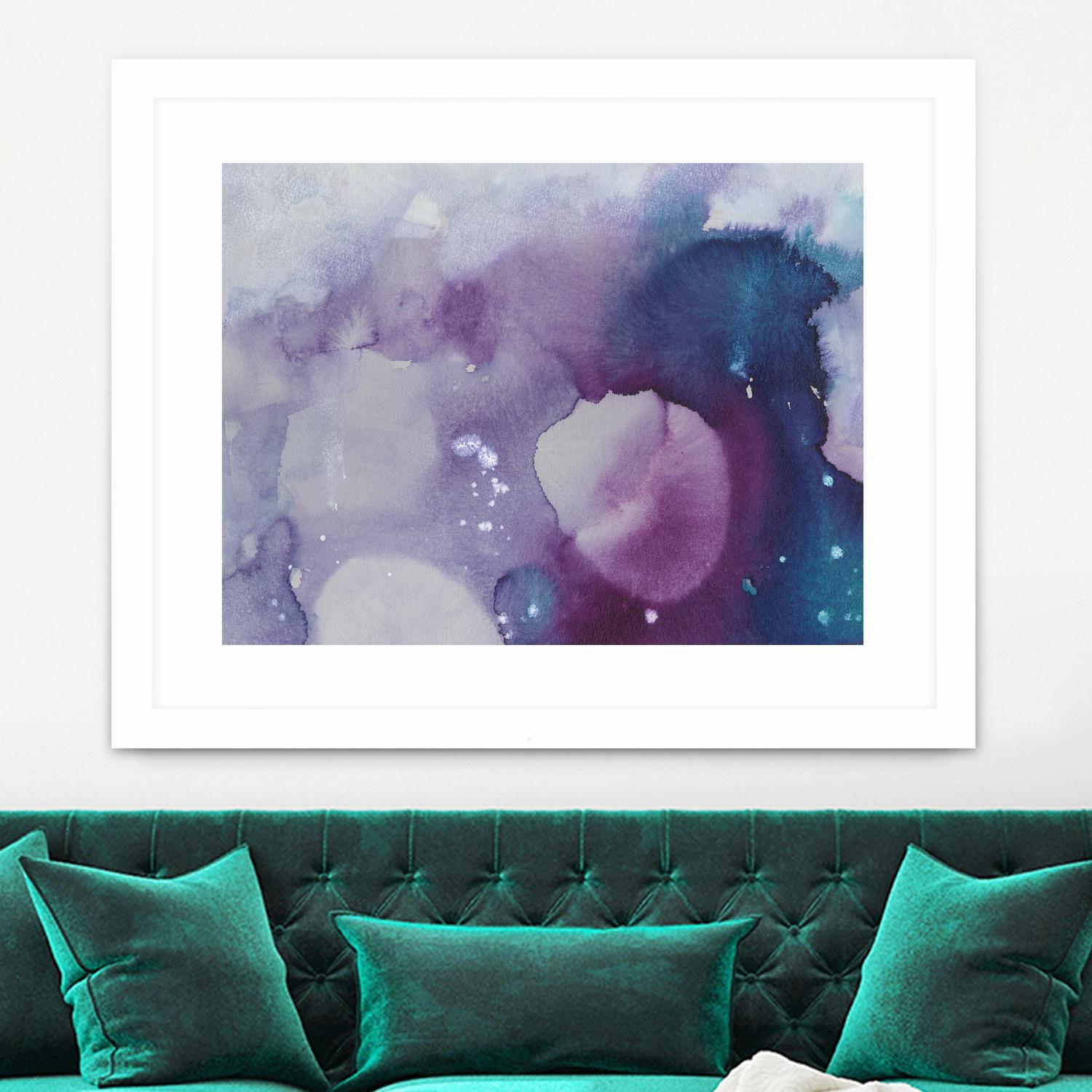 Ice Crystals III by Joyce Combs on GIANT ART - pink abstract