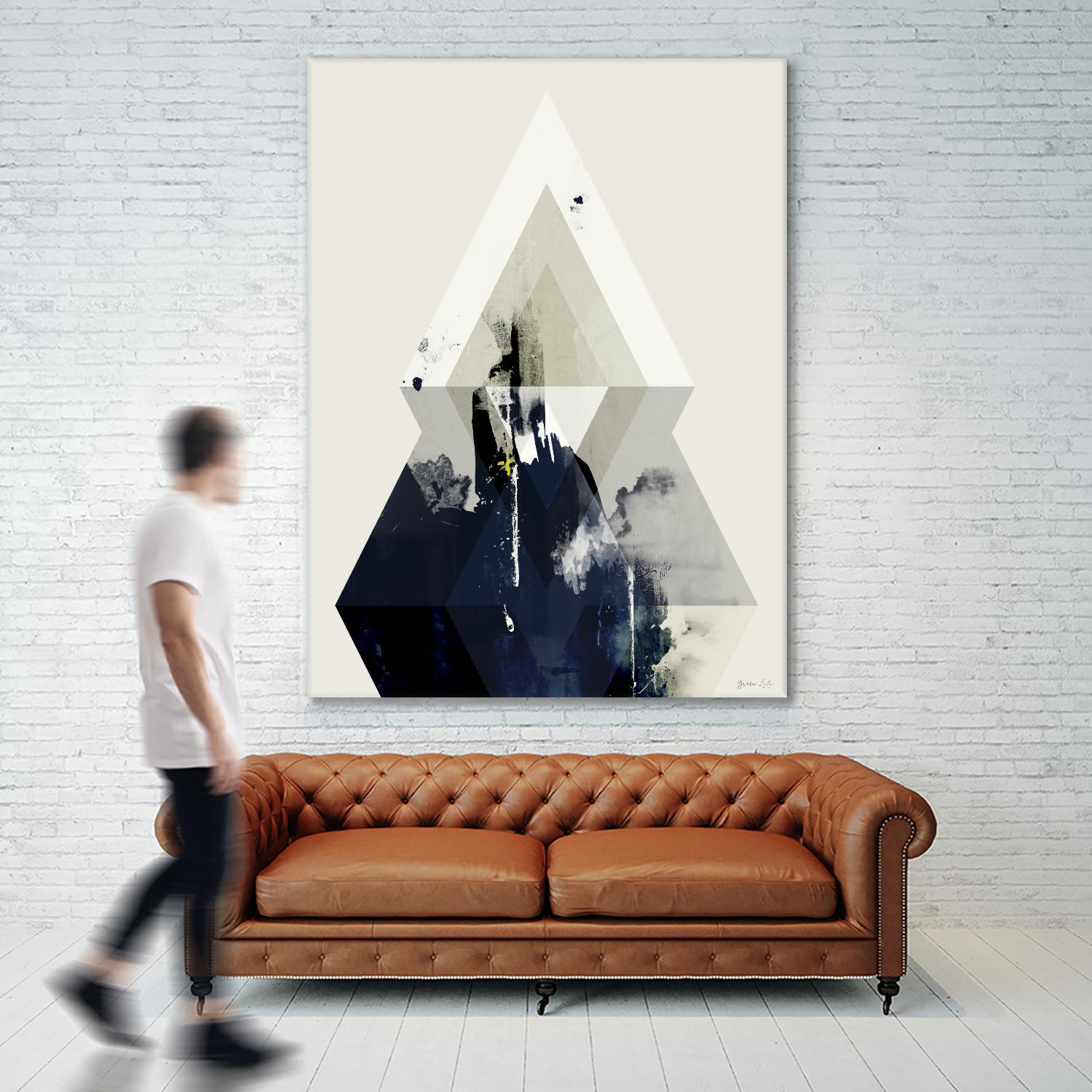 Beneath the Surface III by Green Lili on GIANT ART - blue abstract