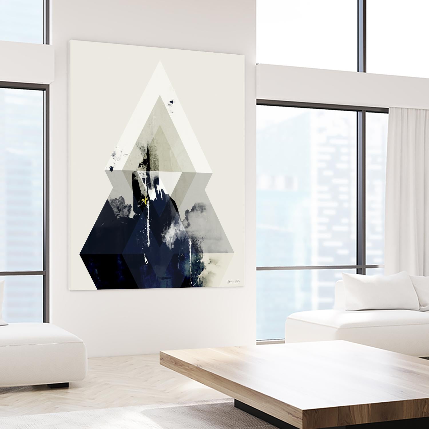 Beneath the Surface III by Green Lili on GIANT ART - blue abstract