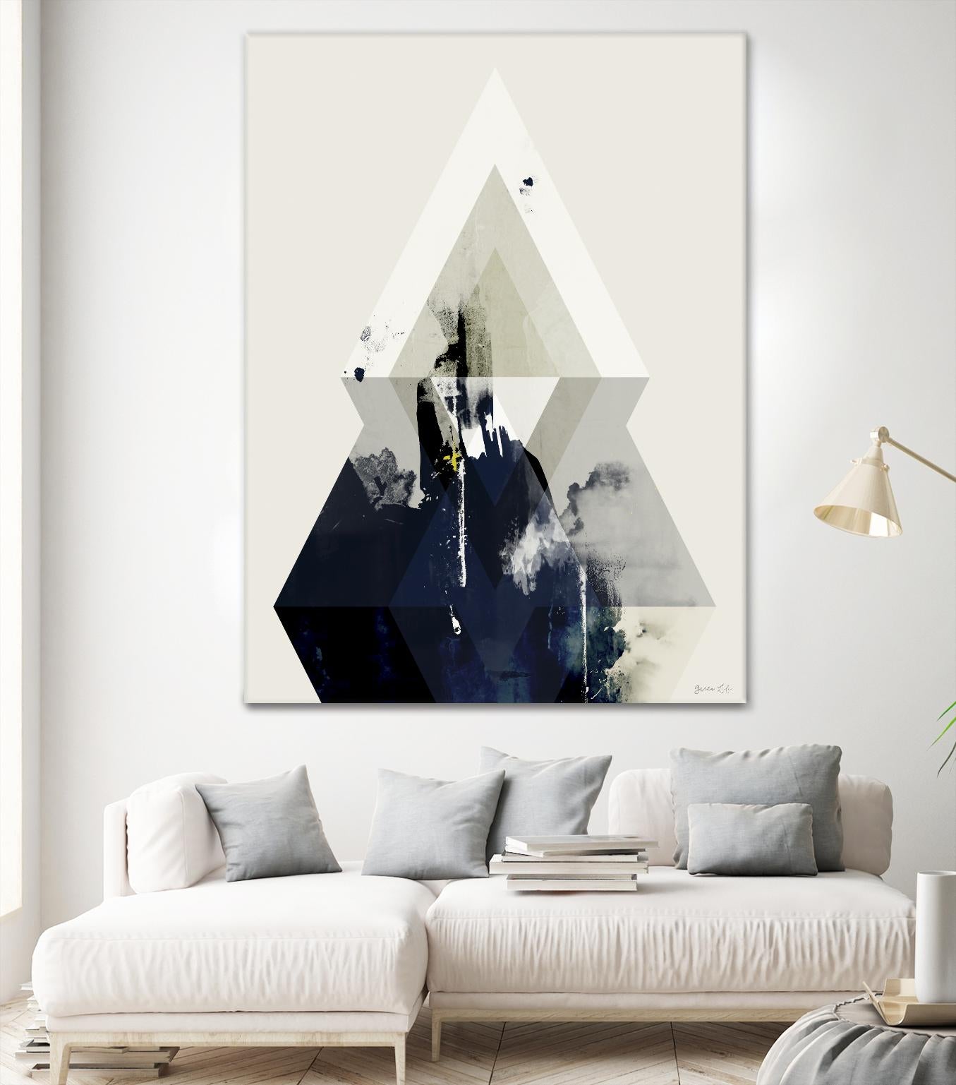 Beneath the Surface III by Green Lili on GIANT ART - blue abstract