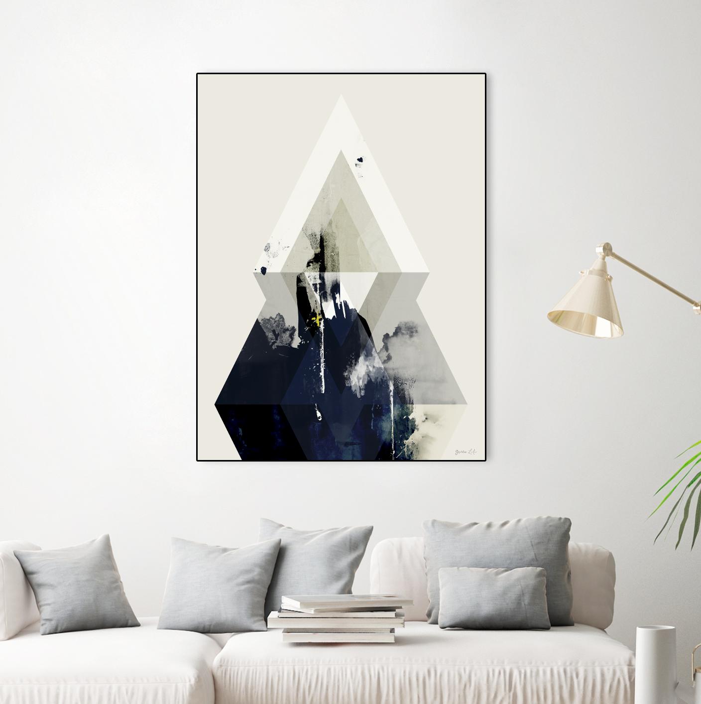 Beneath the Surface III by Green Lili on GIANT ART - blue abstract