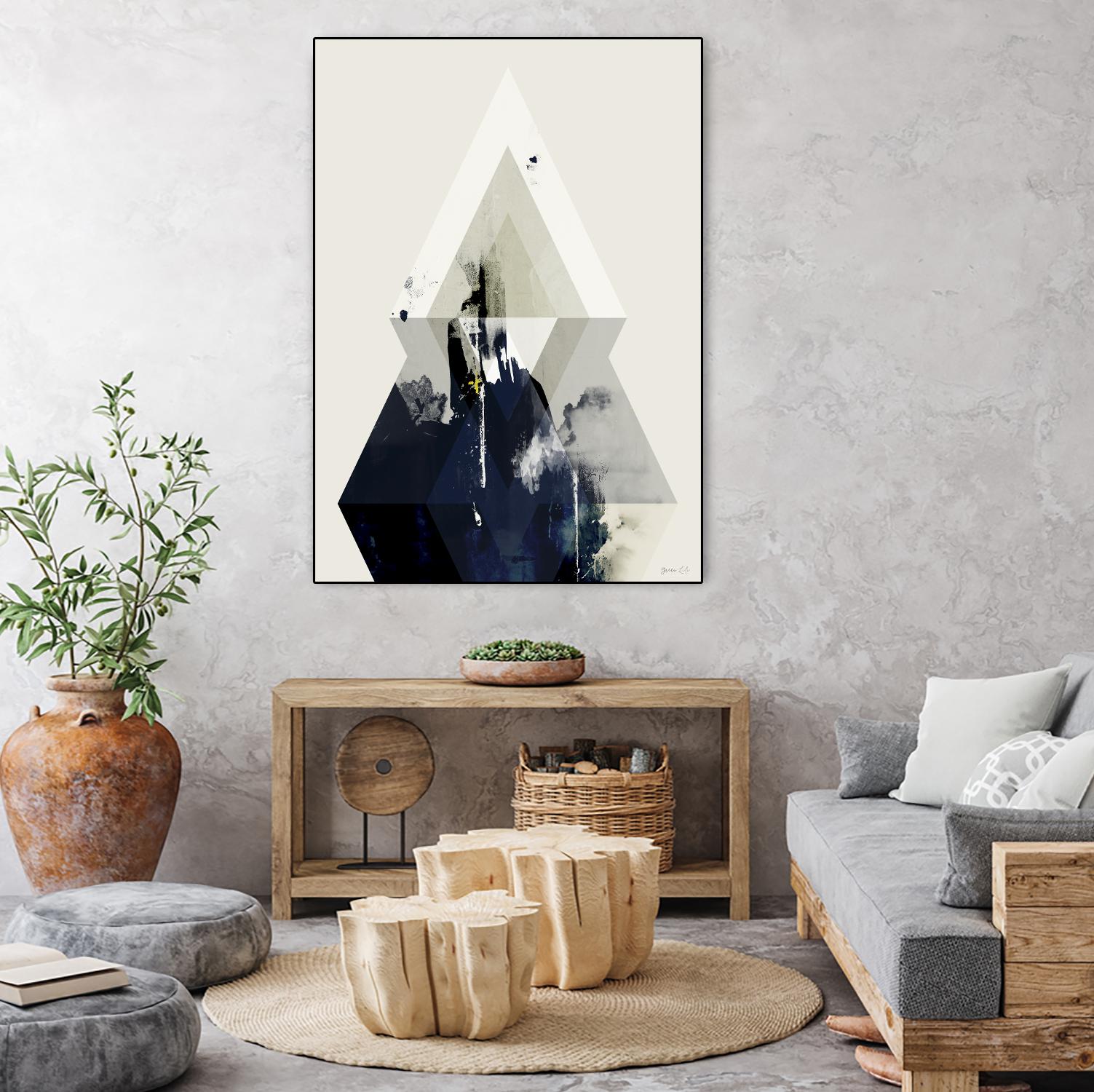 Beneath the Surface III by Green Lili on GIANT ART - blue abstract