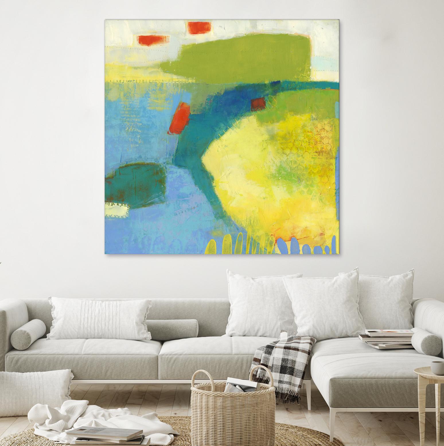 Keswick IV by Sue Jachimiec on GIANT ART - blue abstract