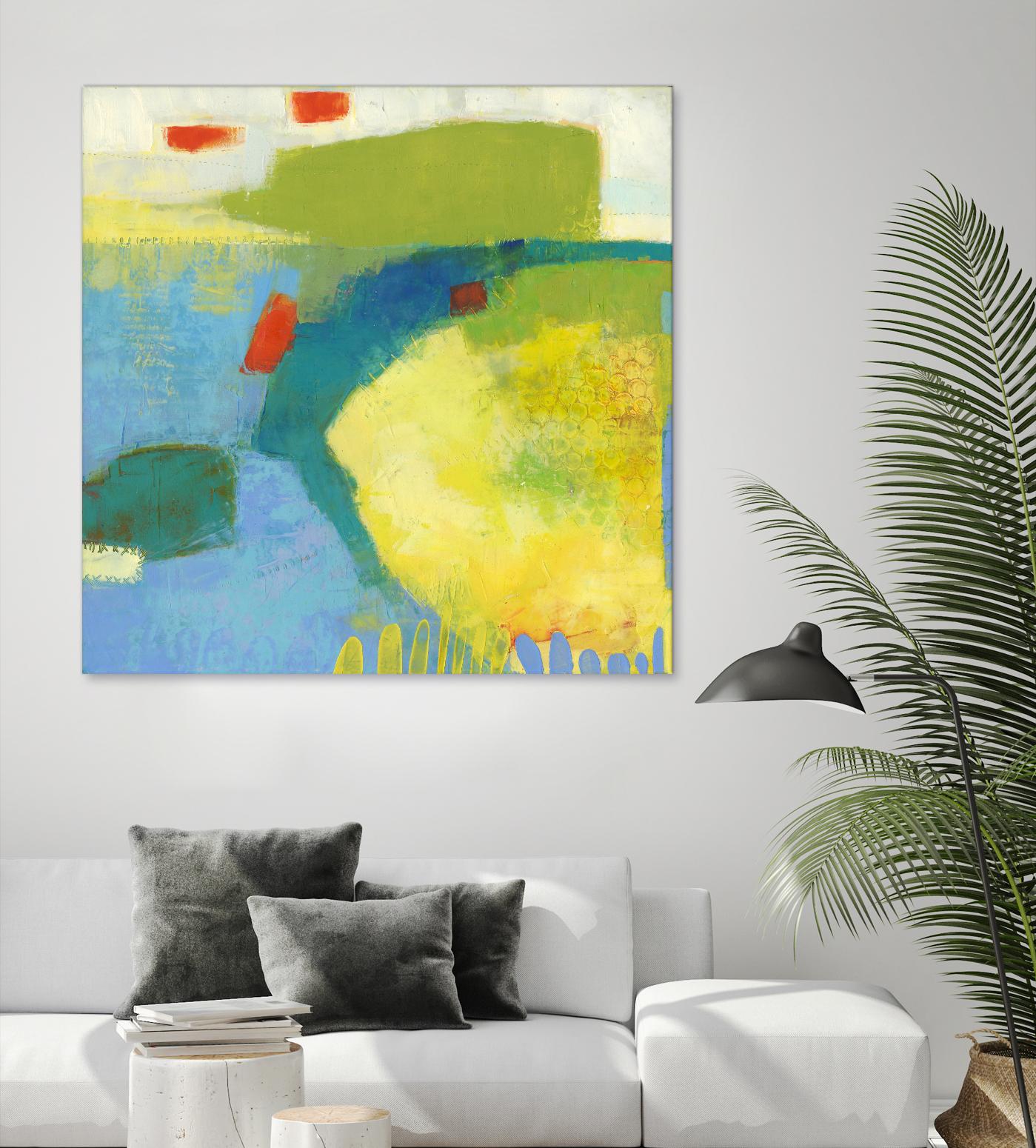 Keswick IV by Sue Jachimiec on GIANT ART - blue abstract