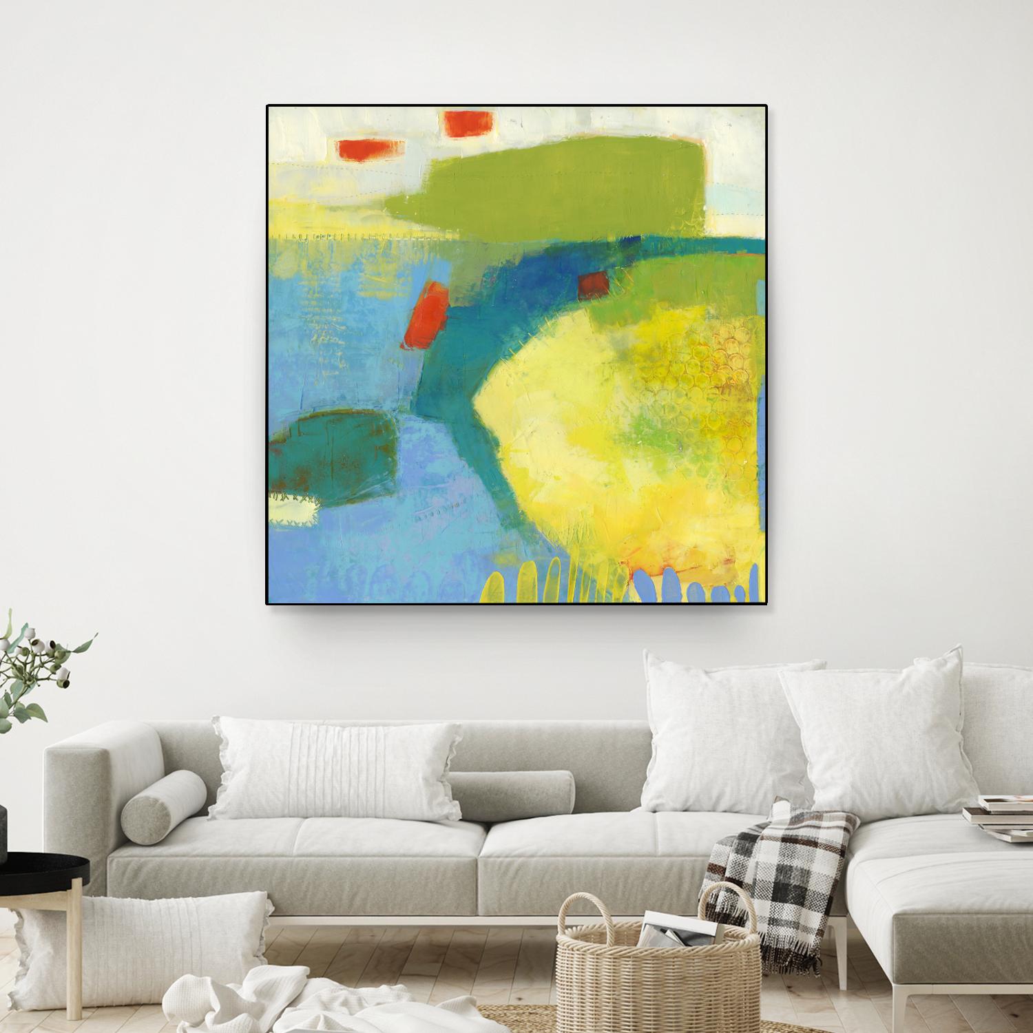 Keswick IV by Sue Jachimiec on GIANT ART - blue abstract