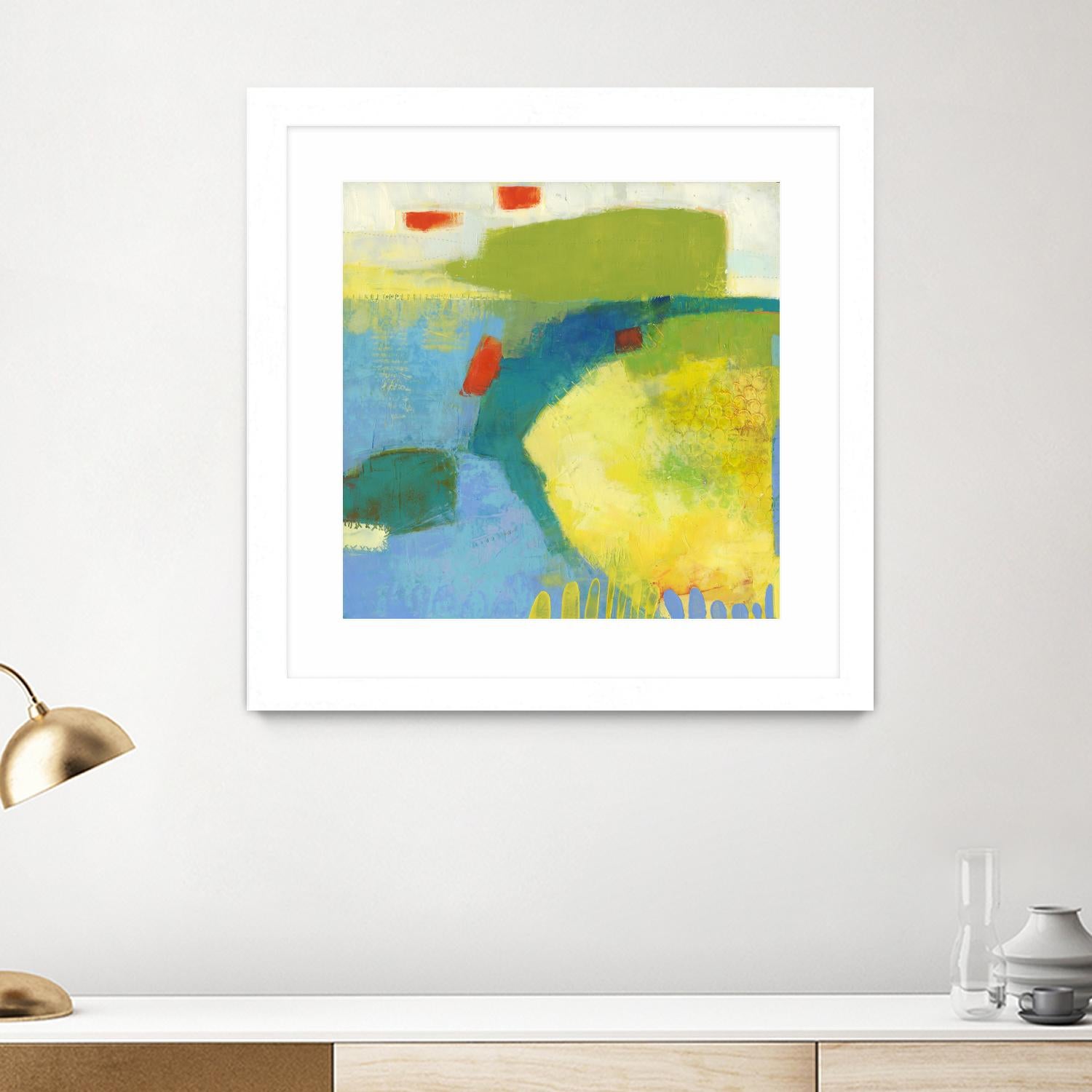 Keswick IV by Sue Jachimiec on GIANT ART - blue abstract