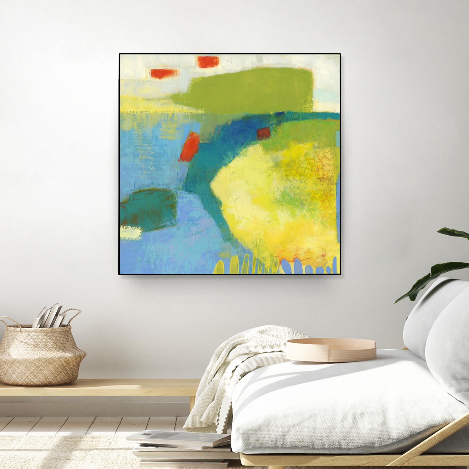 Keswick IV by Sue Jachimiec on GIANT ART - blue abstract