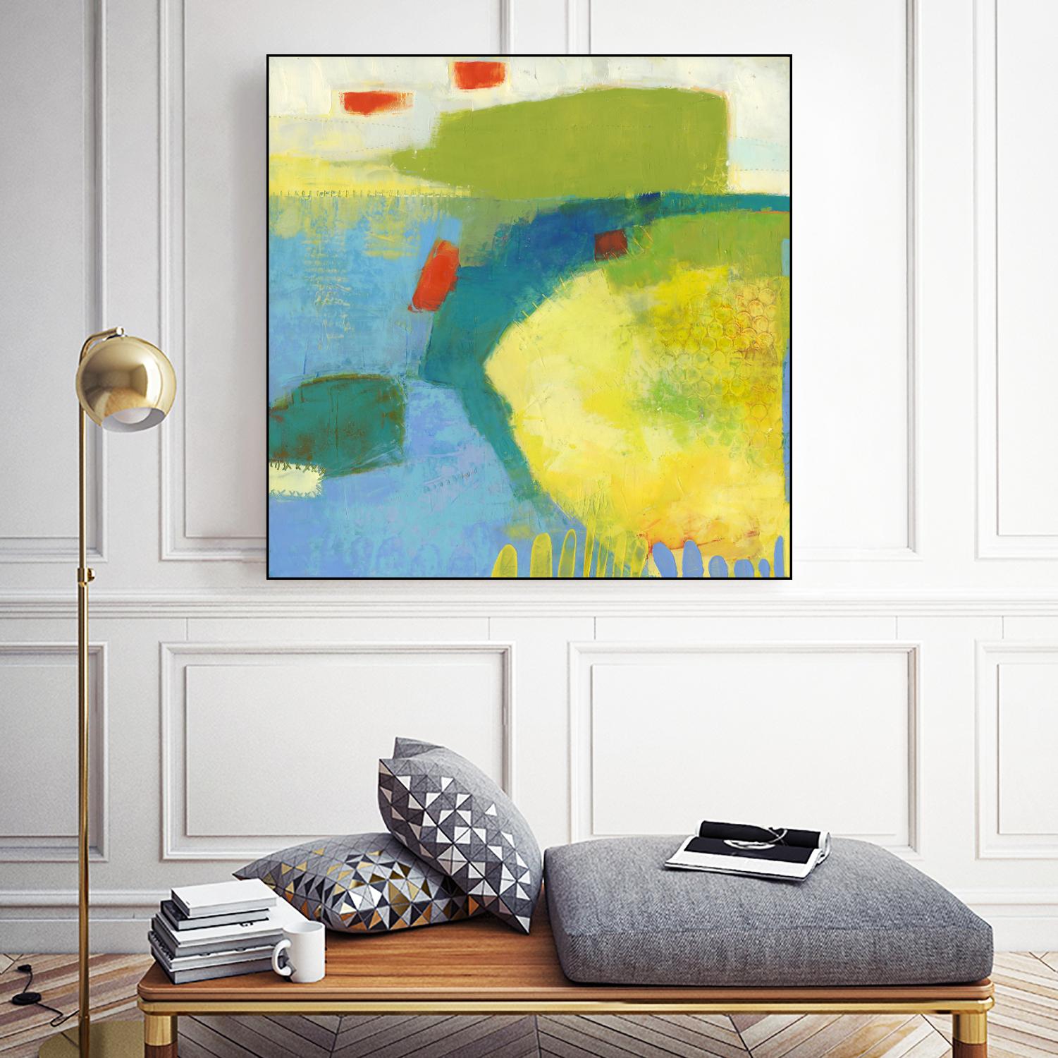 Keswick IV by Sue Jachimiec on GIANT ART - blue abstract