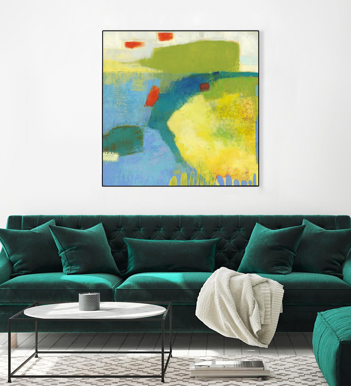 Keswick IV by Sue Jachimiec on GIANT ART - blue abstract