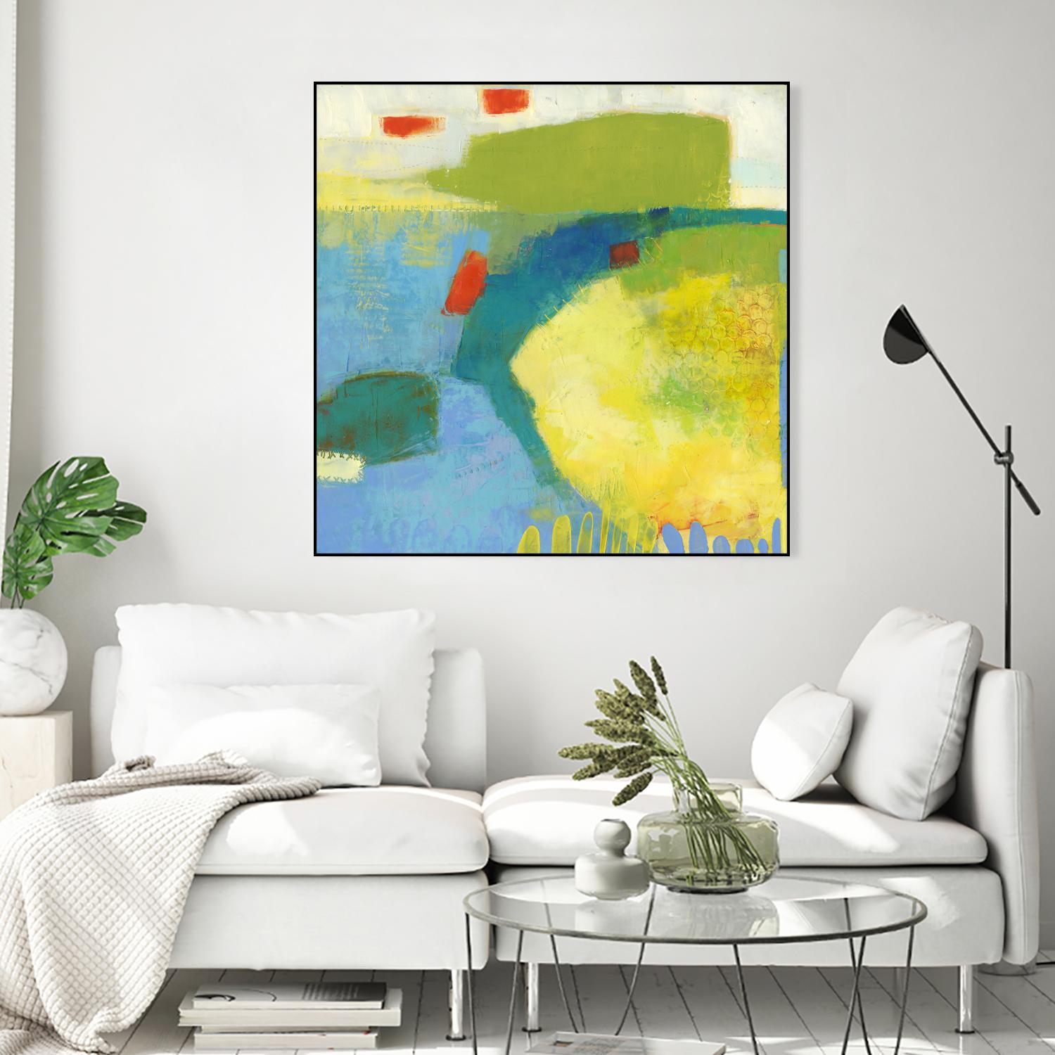 Keswick IV by Sue Jachimiec on GIANT ART - blue abstract