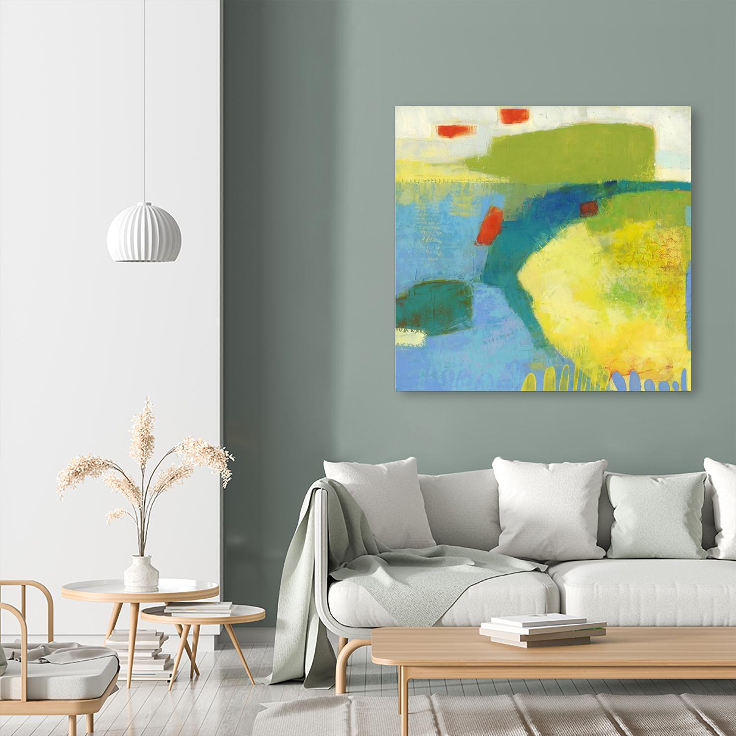 Keswick IV by Sue Jachimiec on GIANT ART - blue abstract