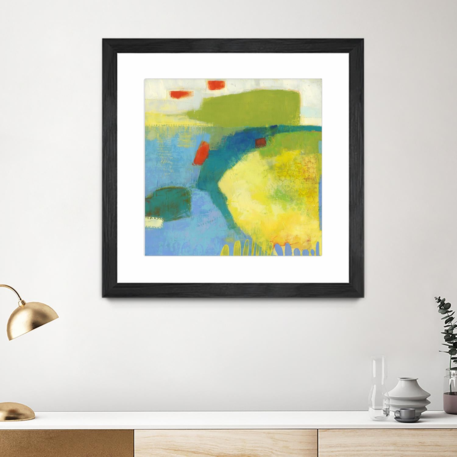 Keswick IV by Sue Jachimiec on GIANT ART - blue abstract