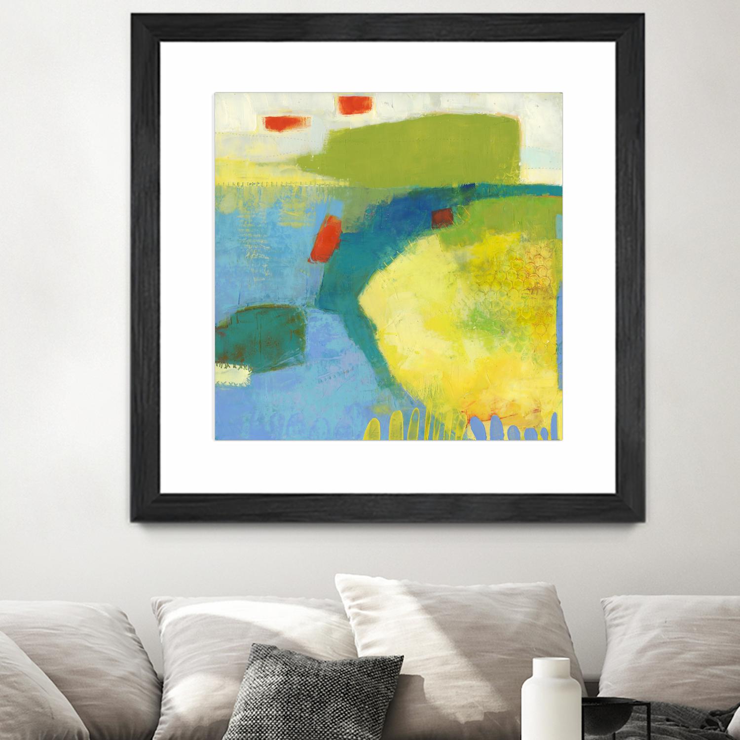 Keswick IV by Sue Jachimiec on GIANT ART - blue abstract