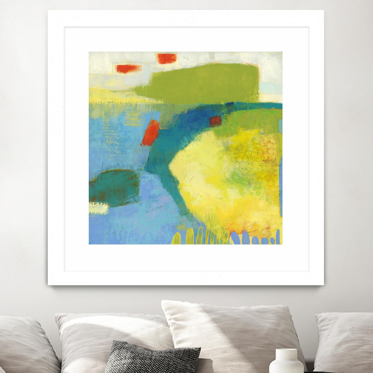 Keswick IV by Sue Jachimiec on GIANT ART - blue abstract