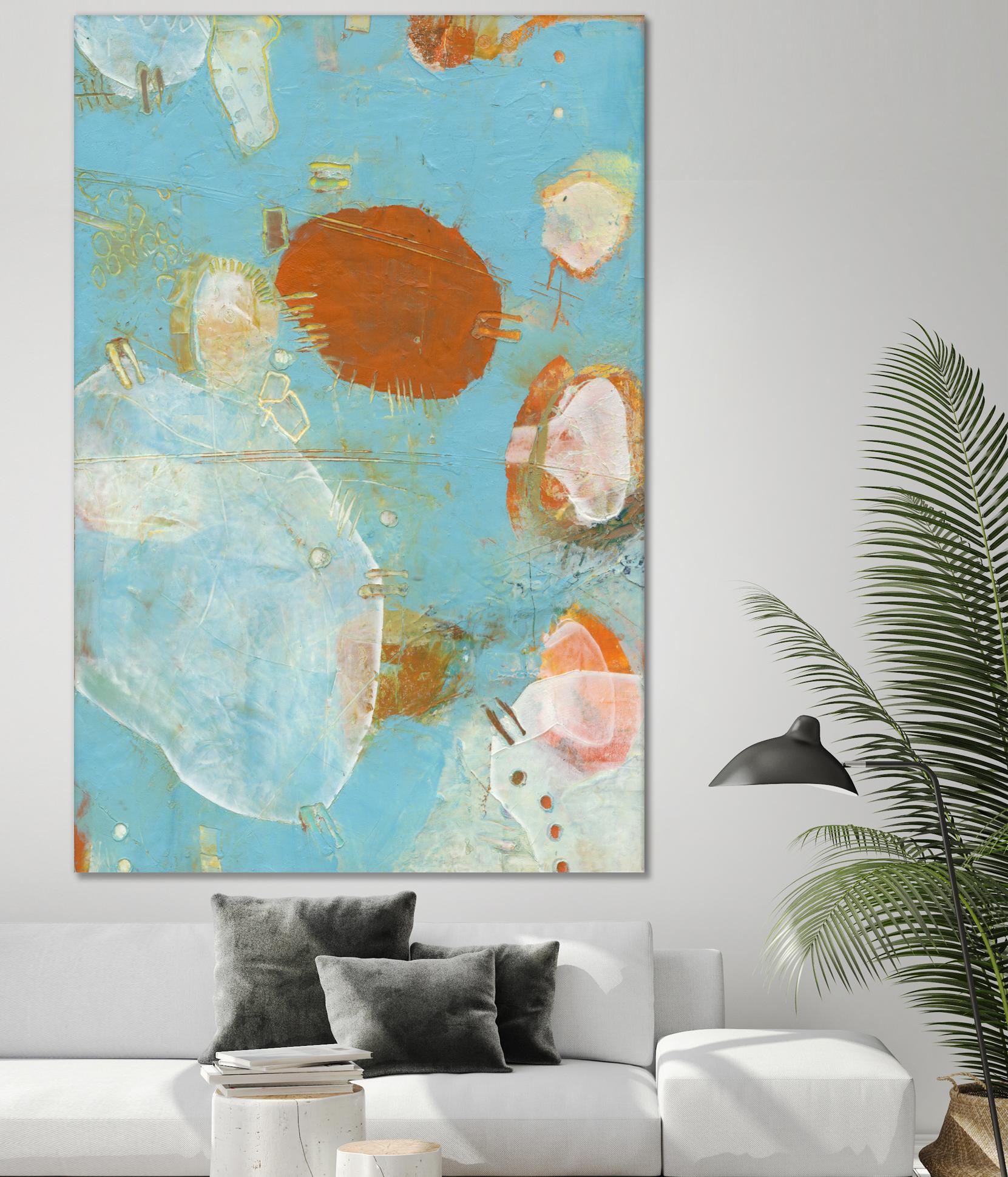 Phenix II by Sue Jachimiec on GIANT ART - blue abstract