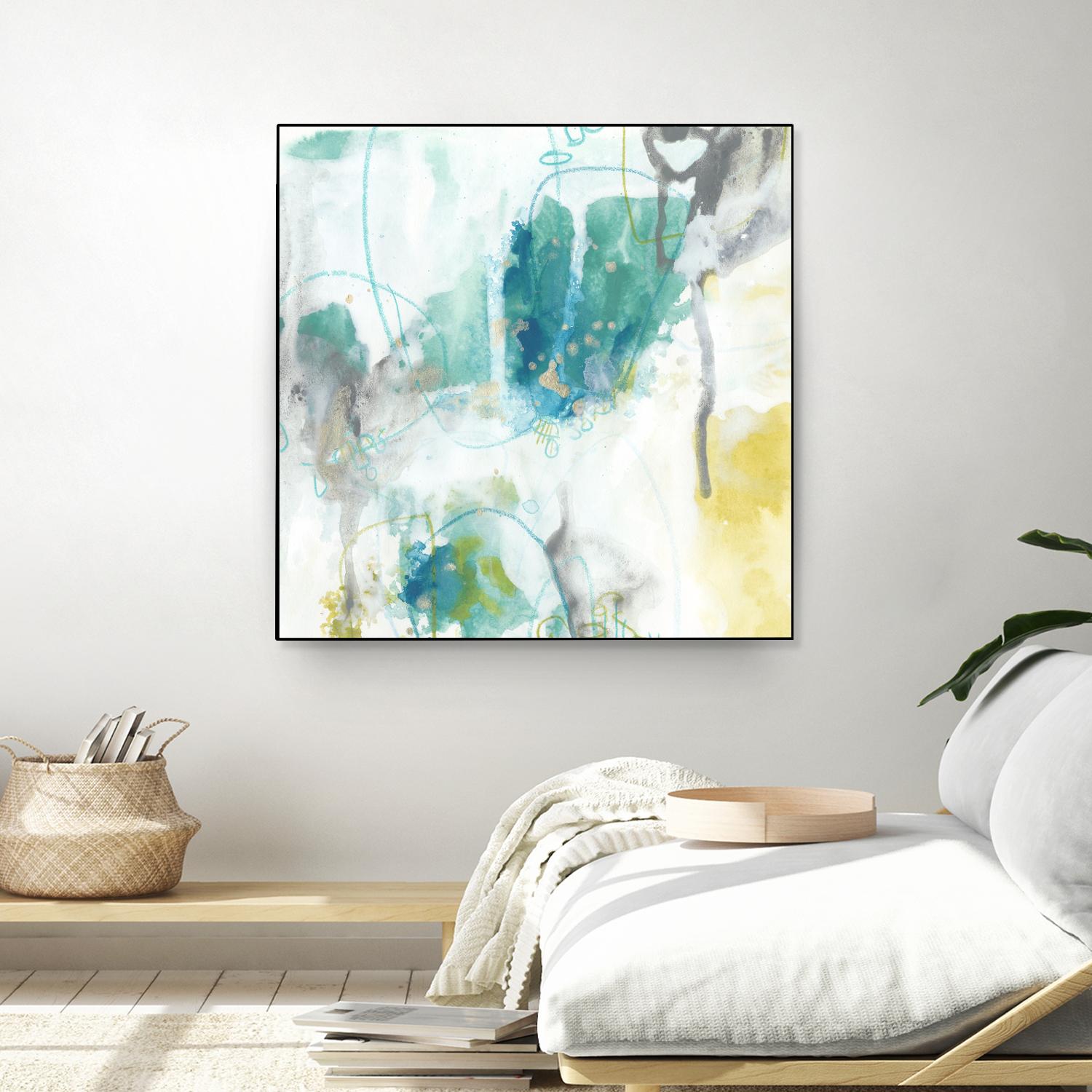 Aquatic Atmosphere II by June Erica Vess on GIANT ART - blue abstract