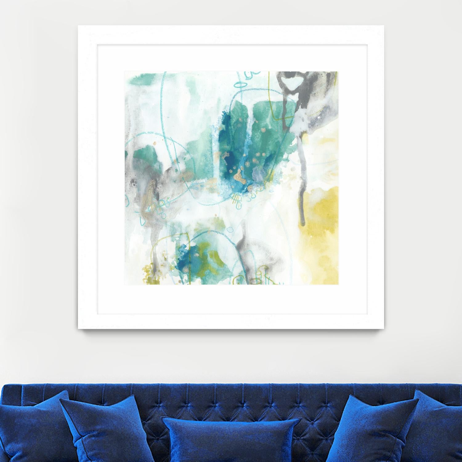 Aquatic Atmosphere II by June Erica Vess on GIANT ART - blue abstract