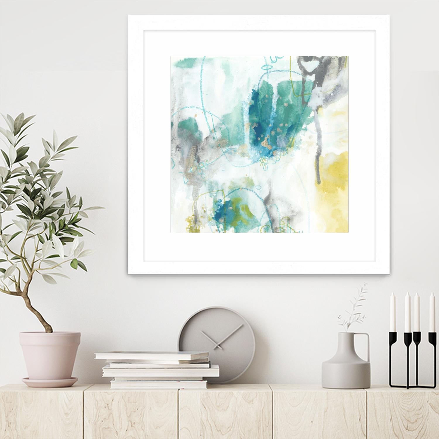 Aquatic Atmosphere II by June Erica Vess on GIANT ART - blue abstract