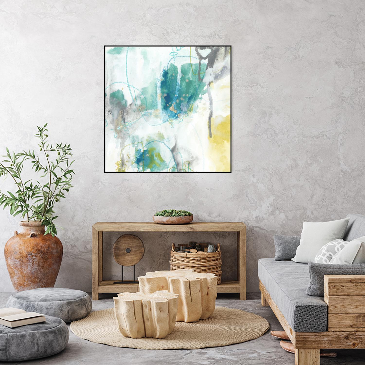 Aquatic Atmosphere II by June Erica Vess on GIANT ART - blue abstract