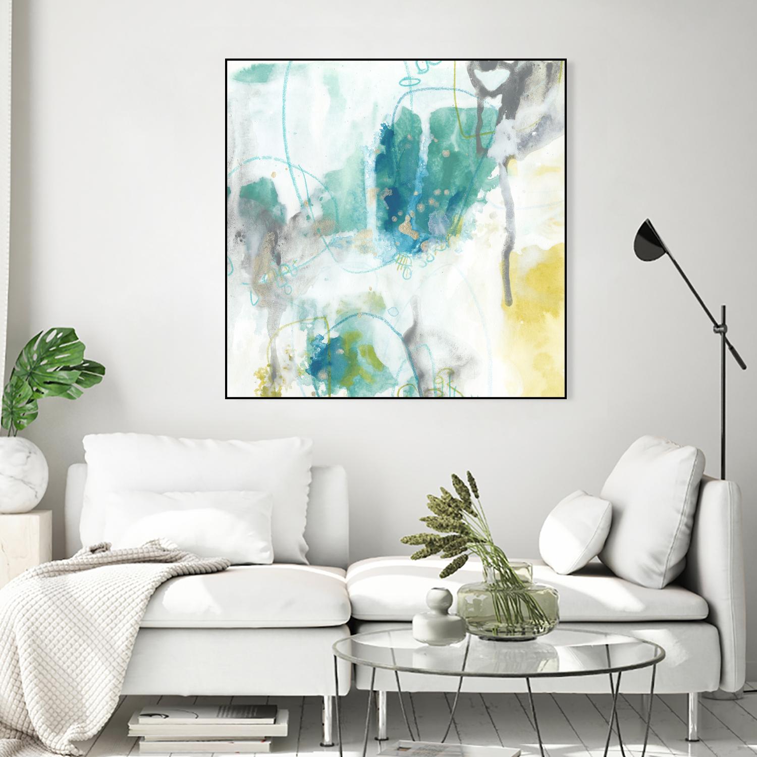 Aquatic Atmosphere II by June Erica Vess on GIANT ART - blue abstract