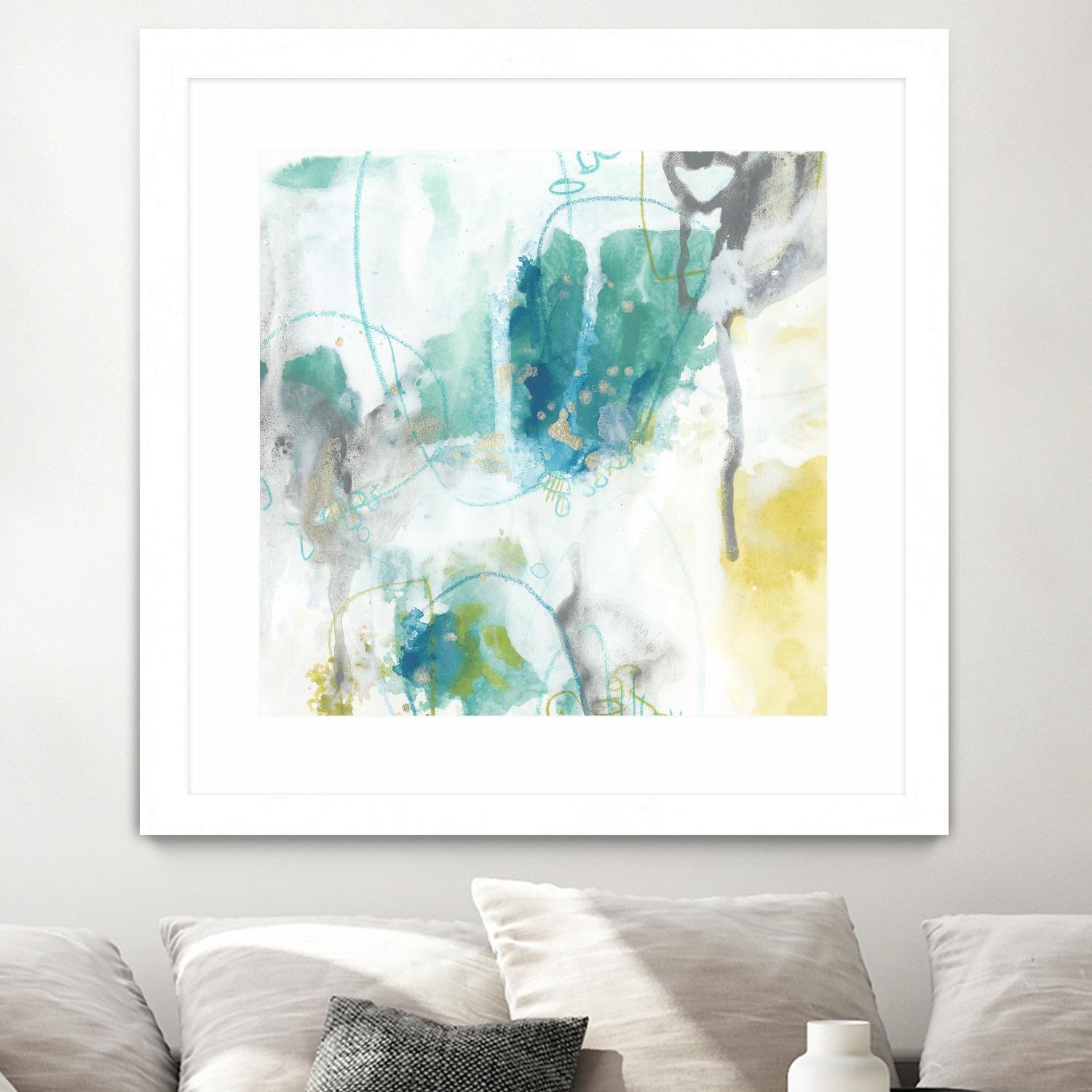 Aquatic Atmosphere II by June Erica Vess on GIANT ART - blue abstract