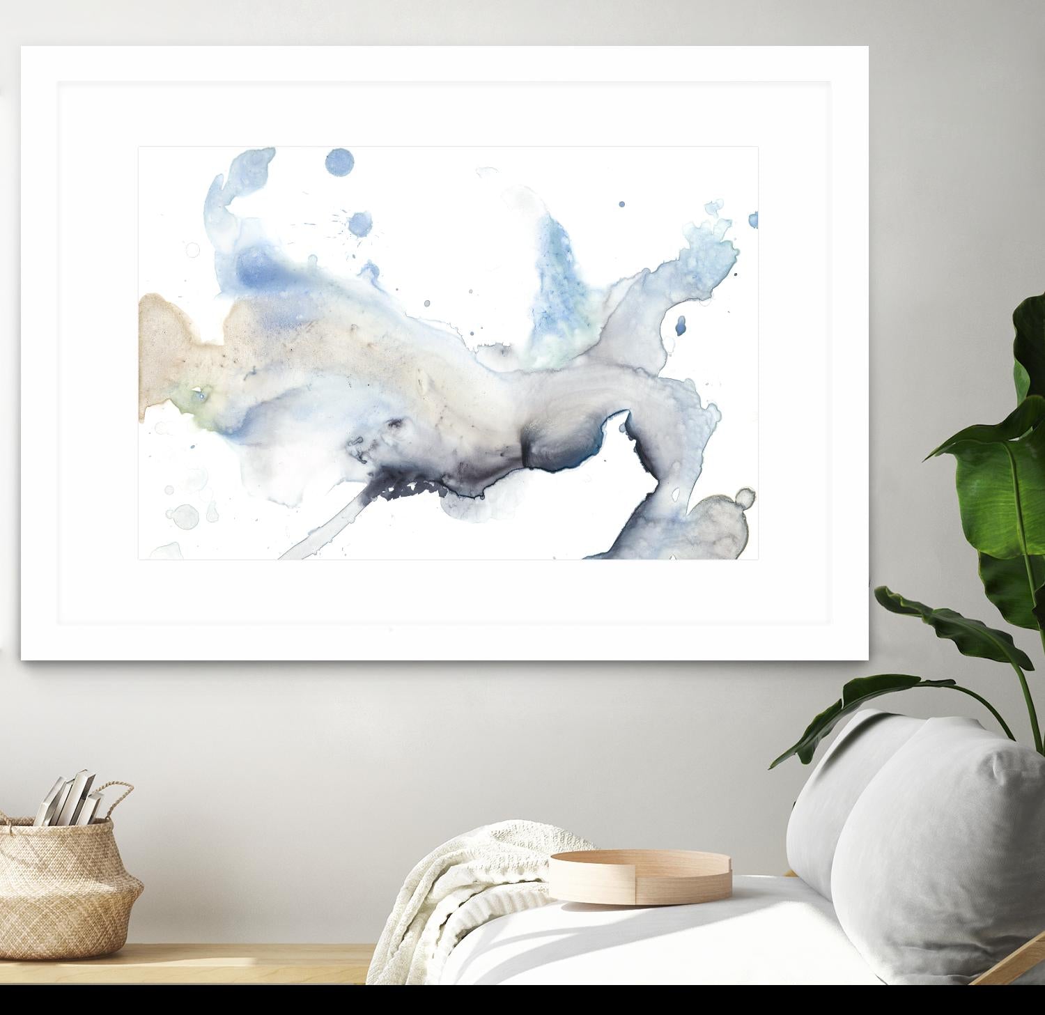 Bloom Cloud I by Jennifer Goldberger on GIANT ART - blue abstract