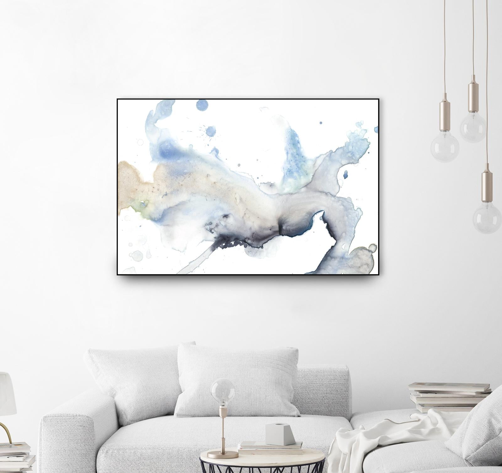 Bloom Cloud I by Jennifer Goldberger on GIANT ART - blue abstract
