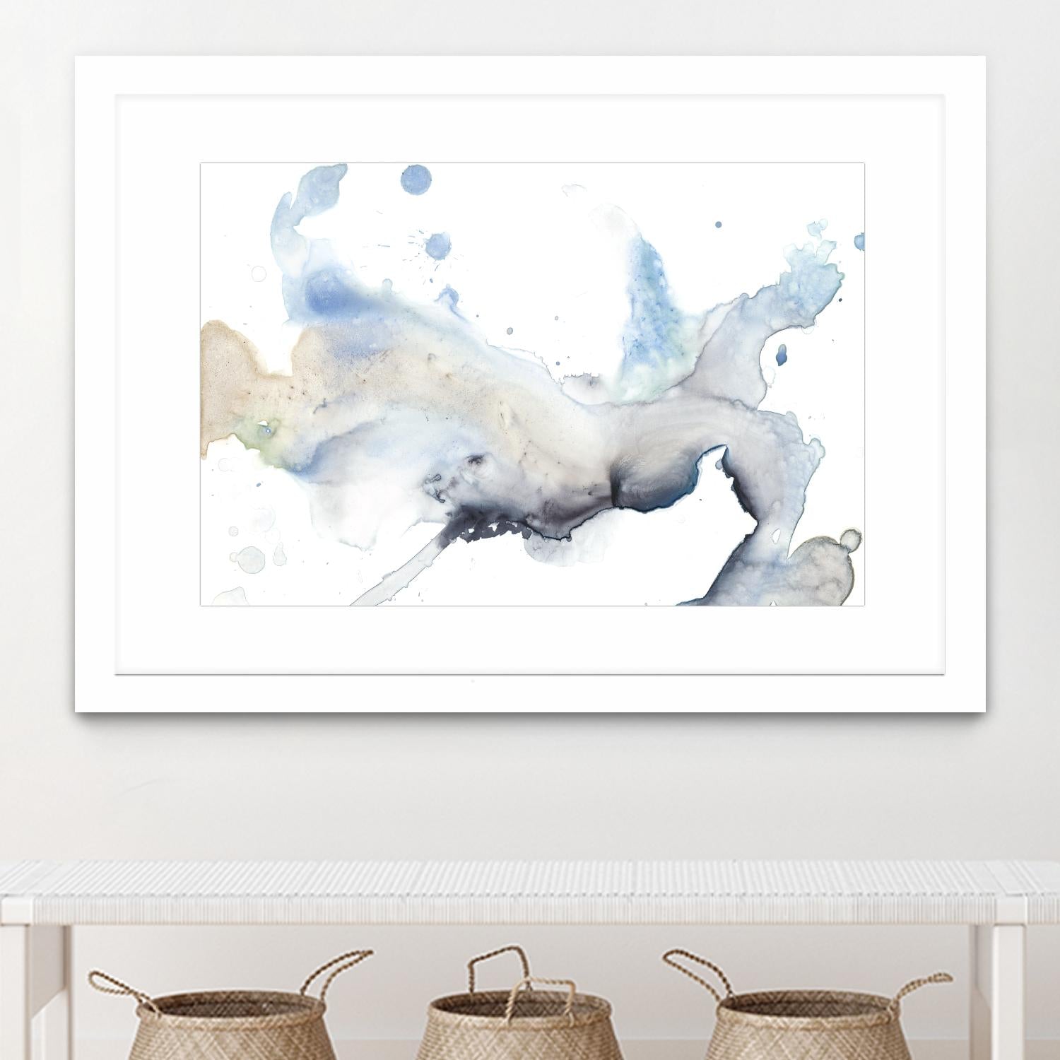 Bloom Cloud I by Jennifer Goldberger on GIANT ART - blue abstract