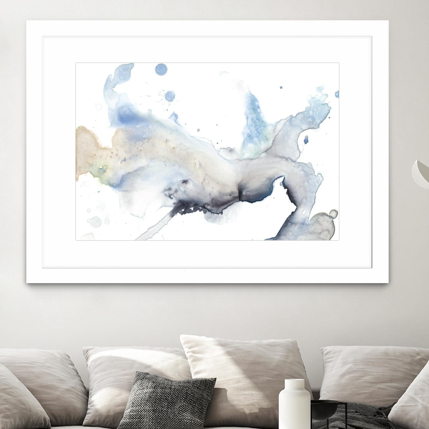 Bloom Cloud I by Jennifer Goldberger on GIANT ART - blue abstract