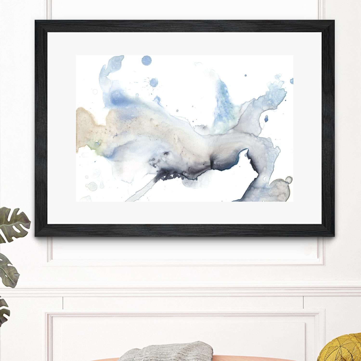 Bloom Cloud I by Jennifer Goldberger on GIANT ART - blue abstract