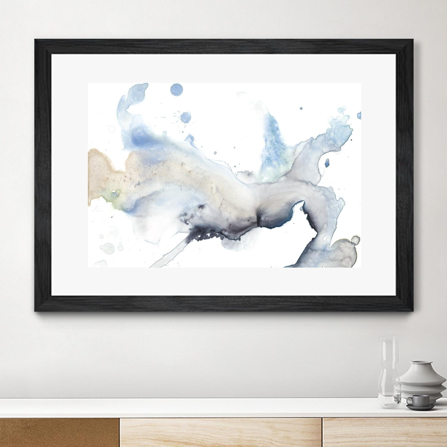 Bloom Cloud I by Jennifer Goldberger on GIANT ART - blue abstract