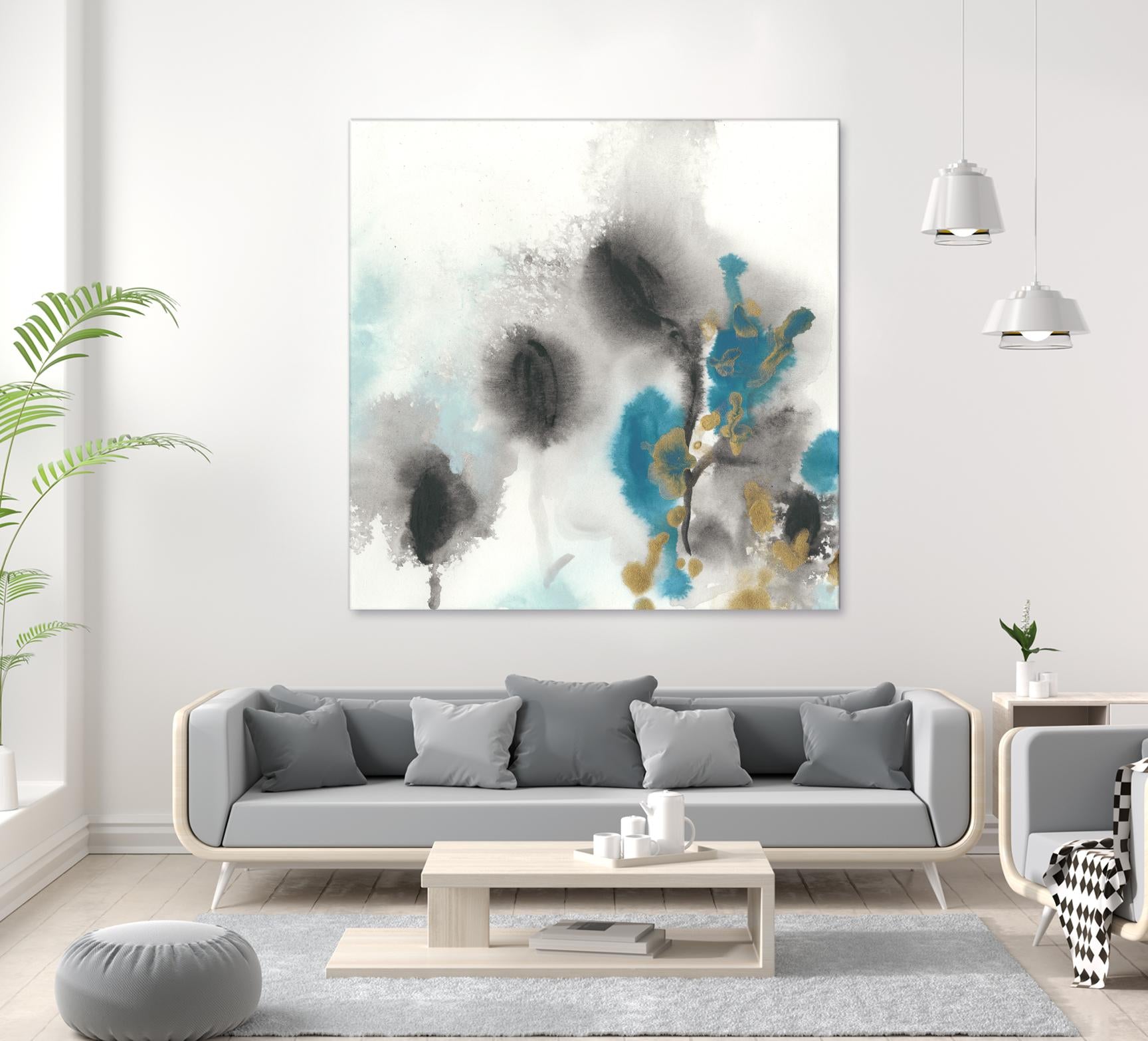 Cerulean Mirage I by June Erica Vess on GIANT ART - blue abstract