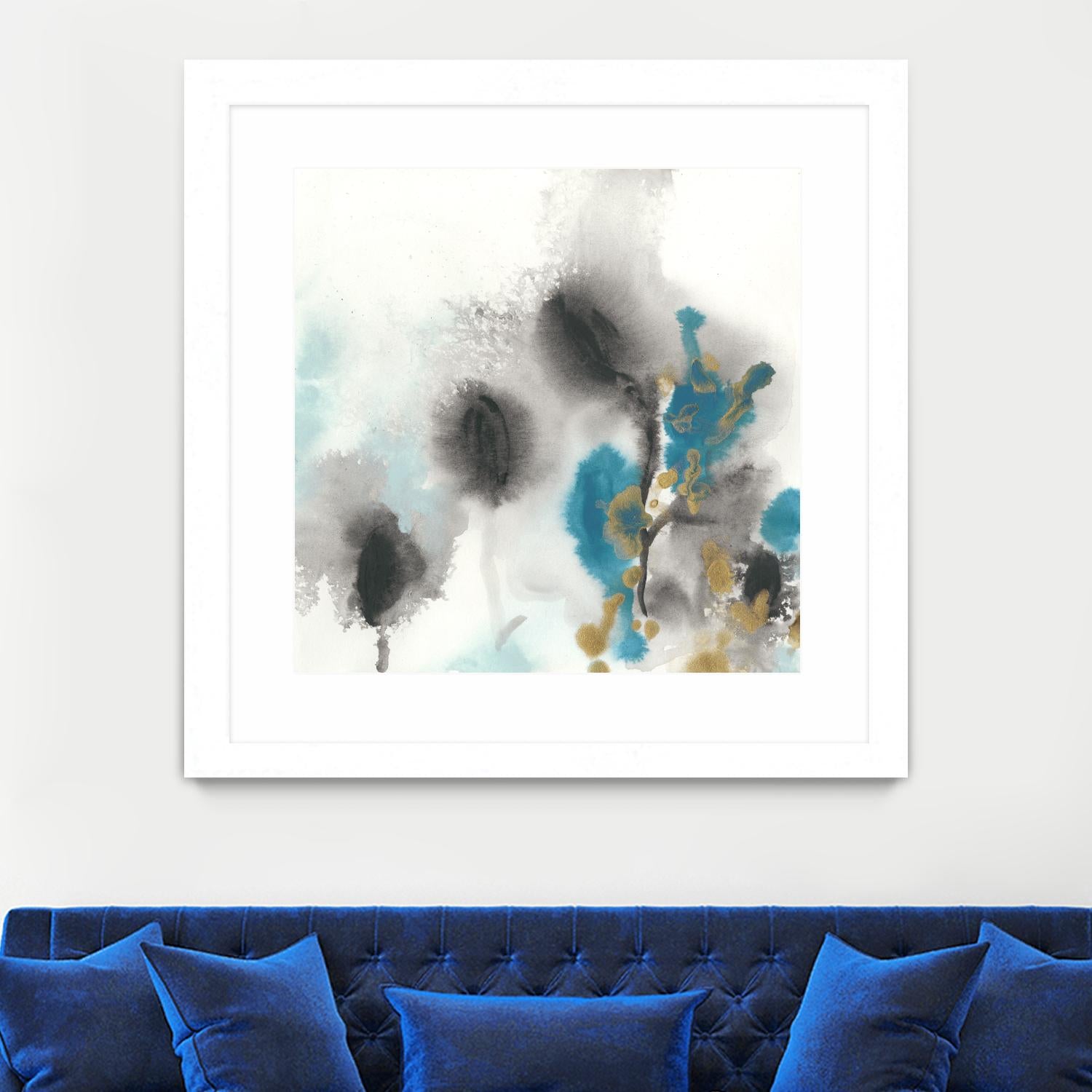 Cerulean Mirage I by June Erica Vess on GIANT ART - blue abstract