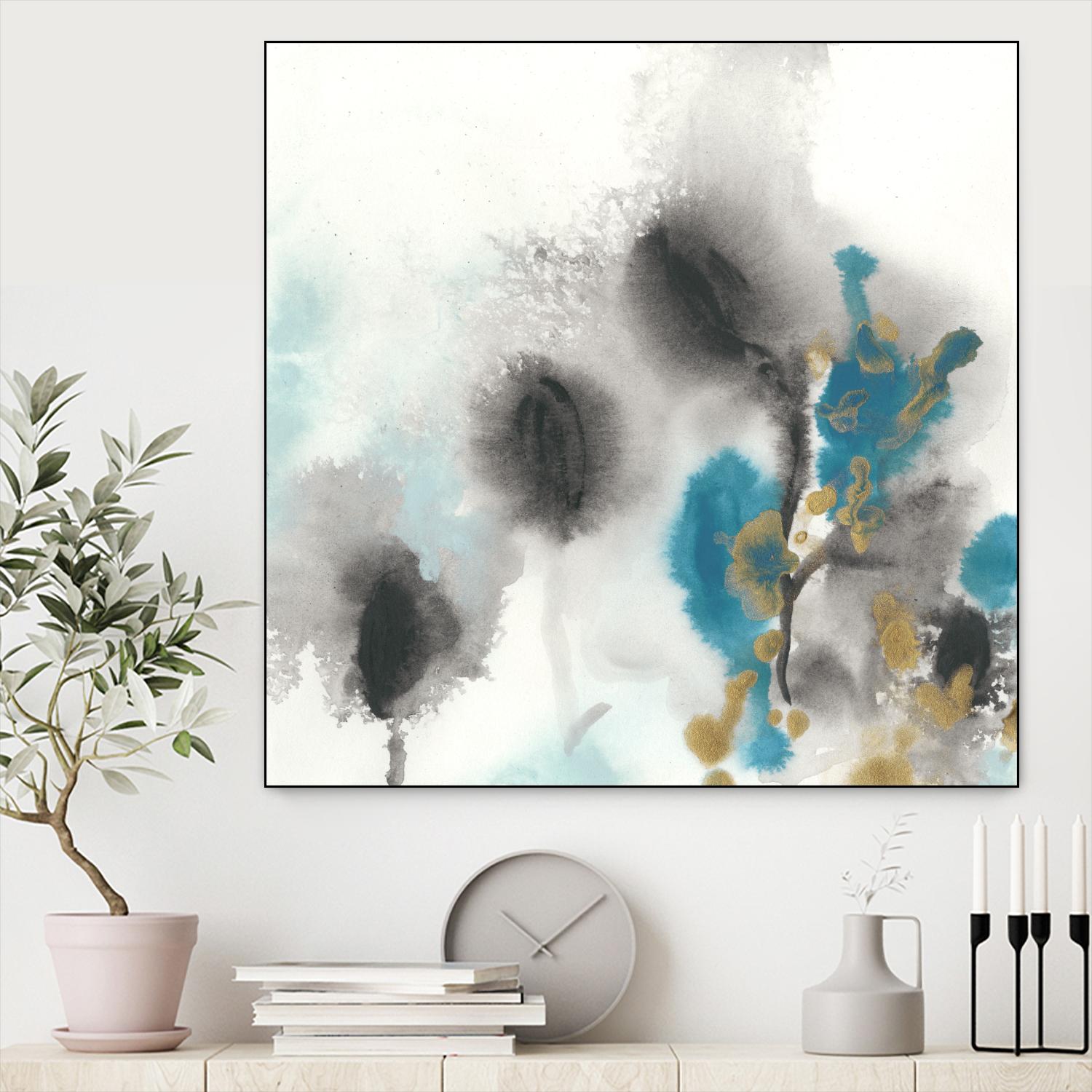 Cerulean Mirage I by June Erica Vess on GIANT ART - blue abstract