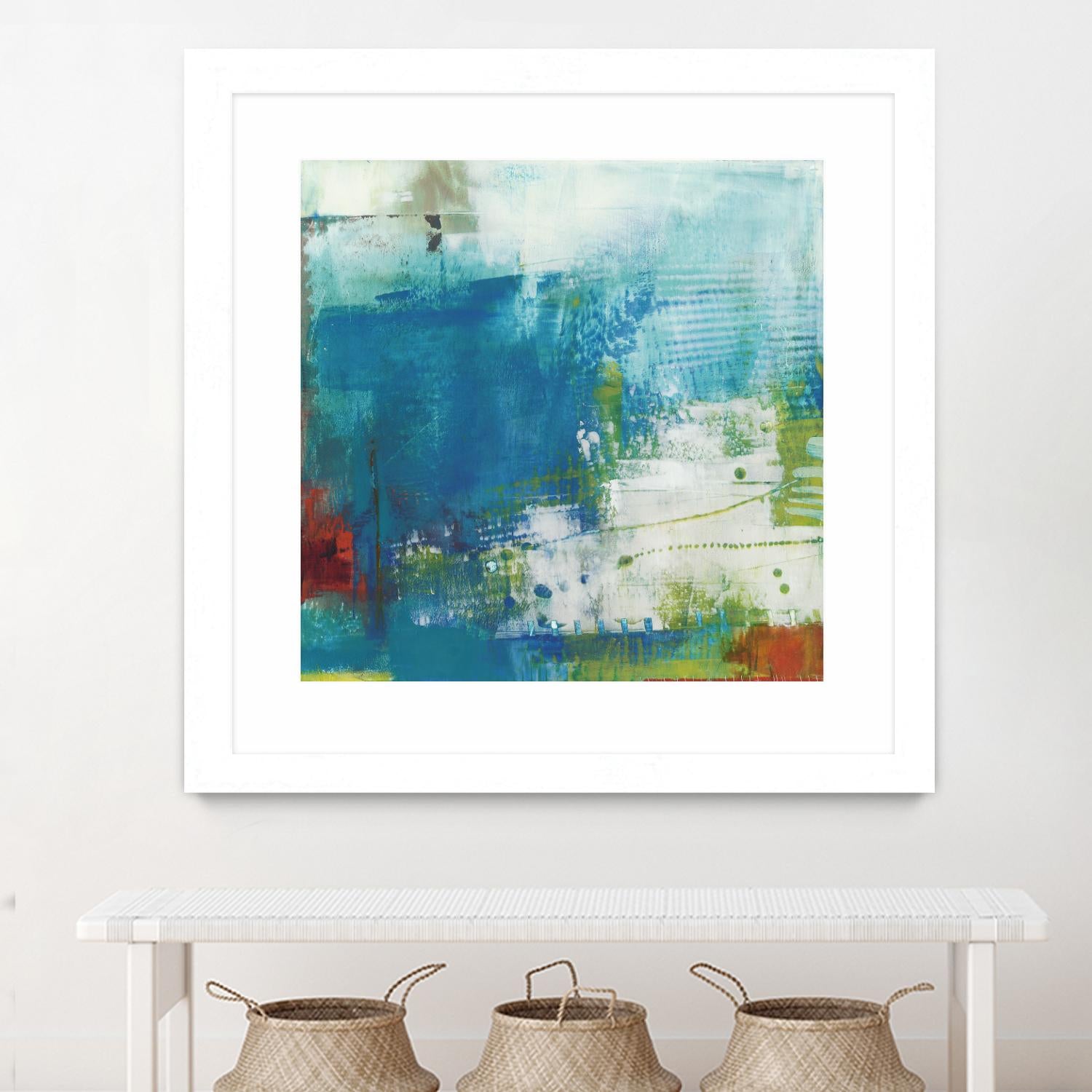 Hey Day III by Sue Jachimiec on GIANT ART - blue abstract