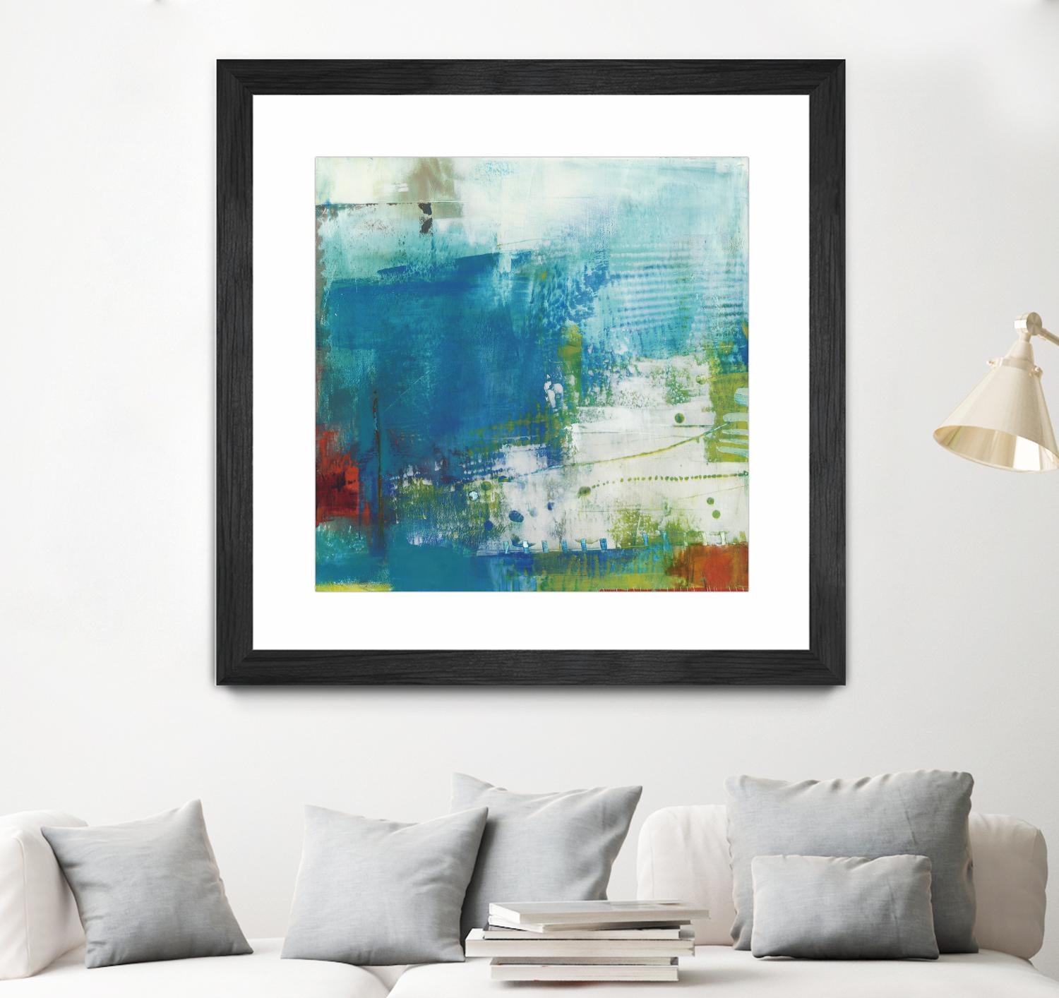 Hey Day III by Sue Jachimiec on GIANT ART - blue abstract
