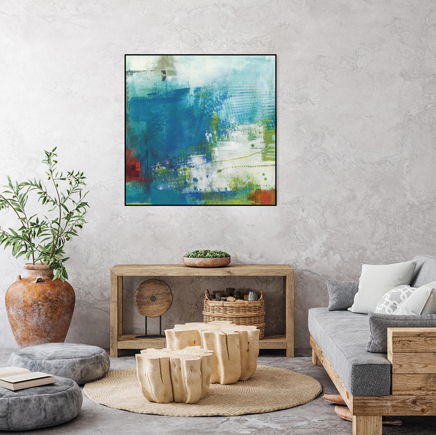 Hey Day III by Sue Jachimiec on GIANT ART - blue abstract